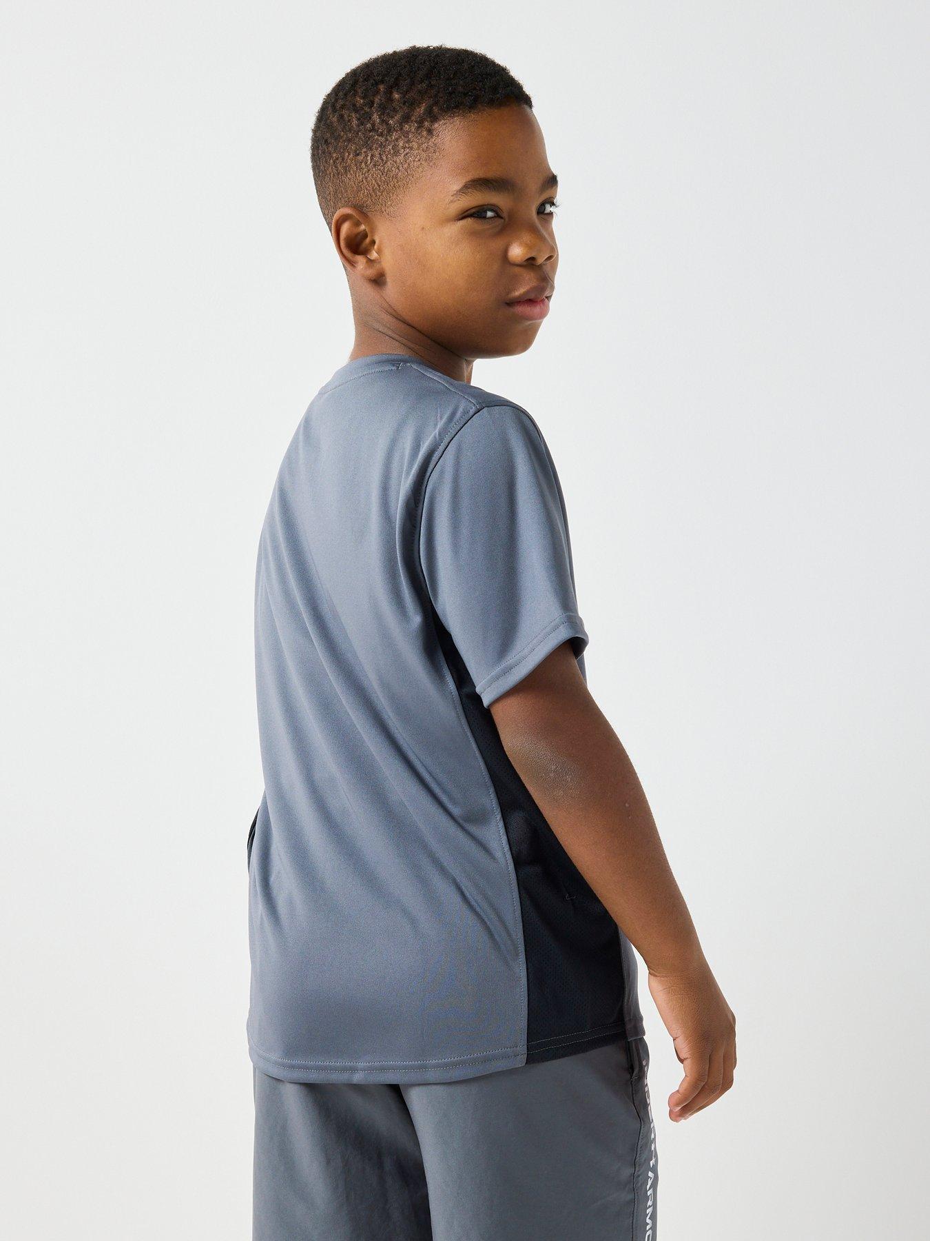 Image 2 of 6 of UNDER ARMOUR Boys Challenger Train T-shirt -grey