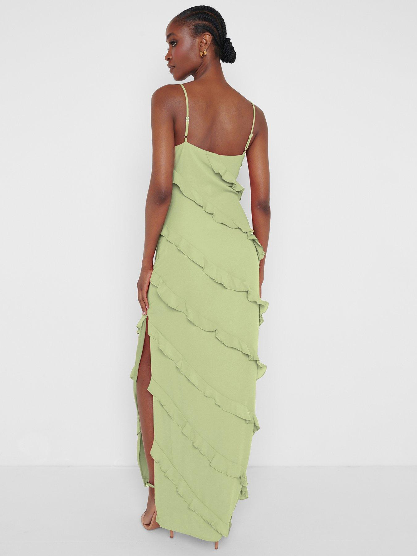 pretty-lavish-nadine-rufflenbspmaxi-dress-greenstillFront