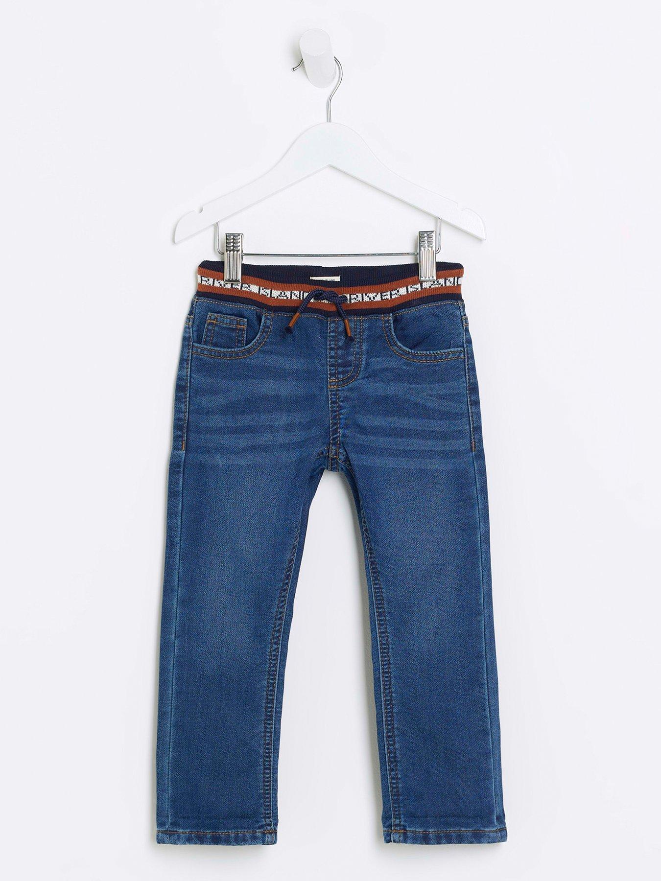 river-island-mini-mini-boys-elasticated-waistband-straight-jeans-blue