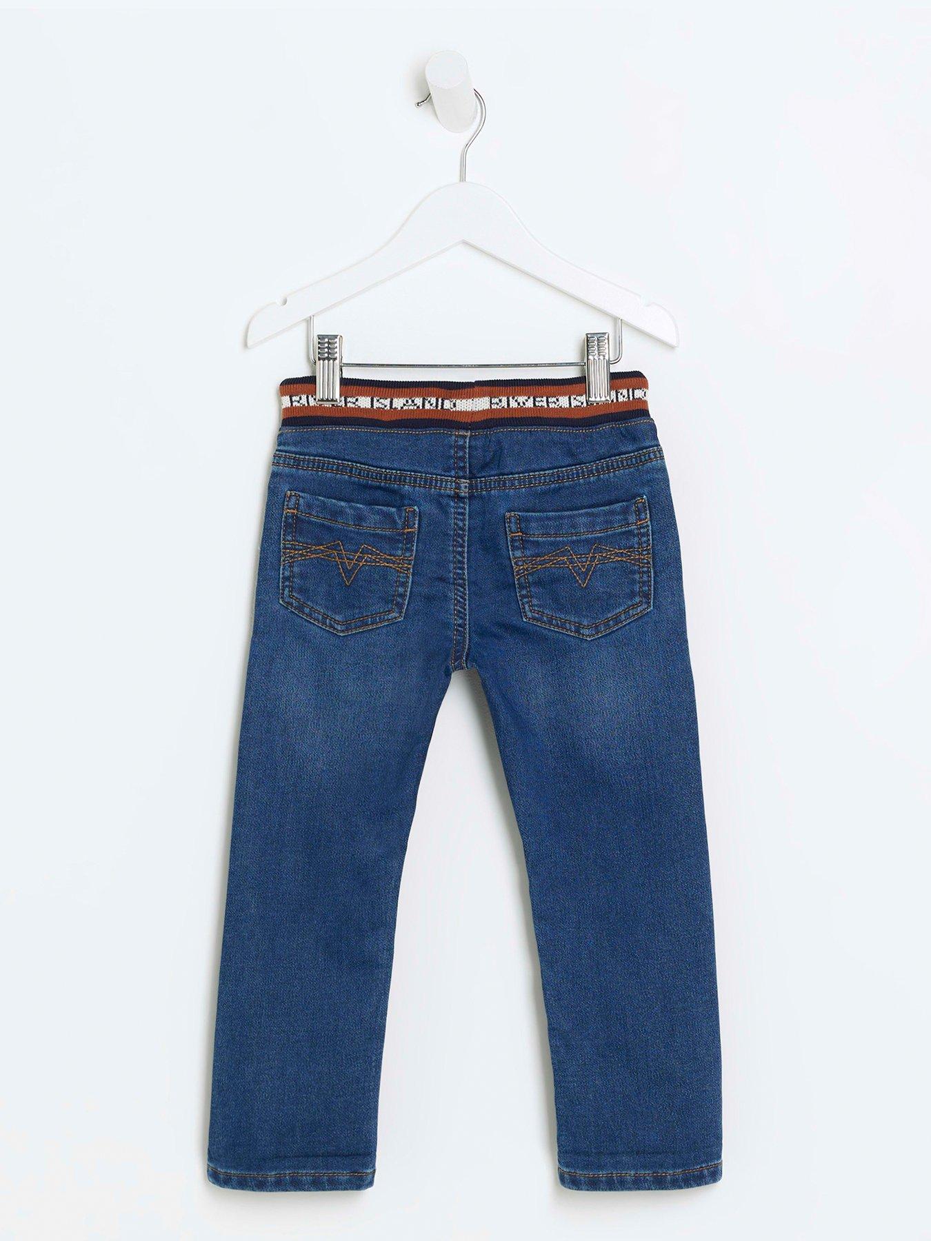 river-island-mini-mini-boys-elasticated-waistband-straight-jeans-blueback