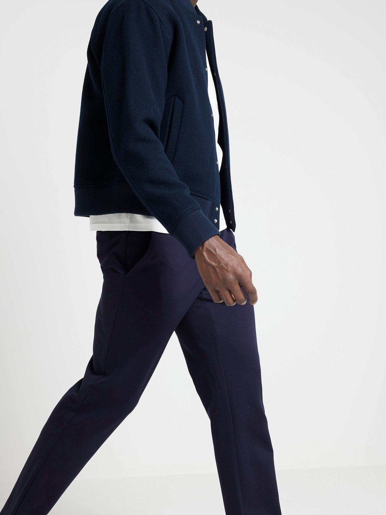 river-island-pull-on-twill-joggers-navyoutfit