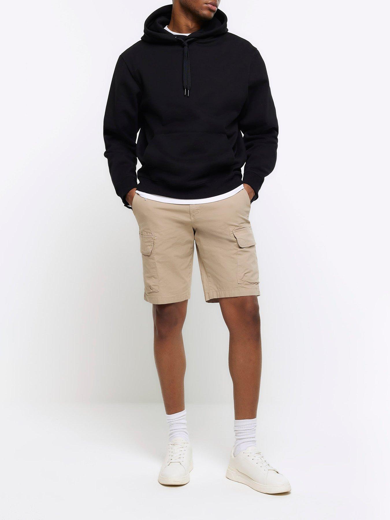 river-island-piero-cargo-shorts-naturalback