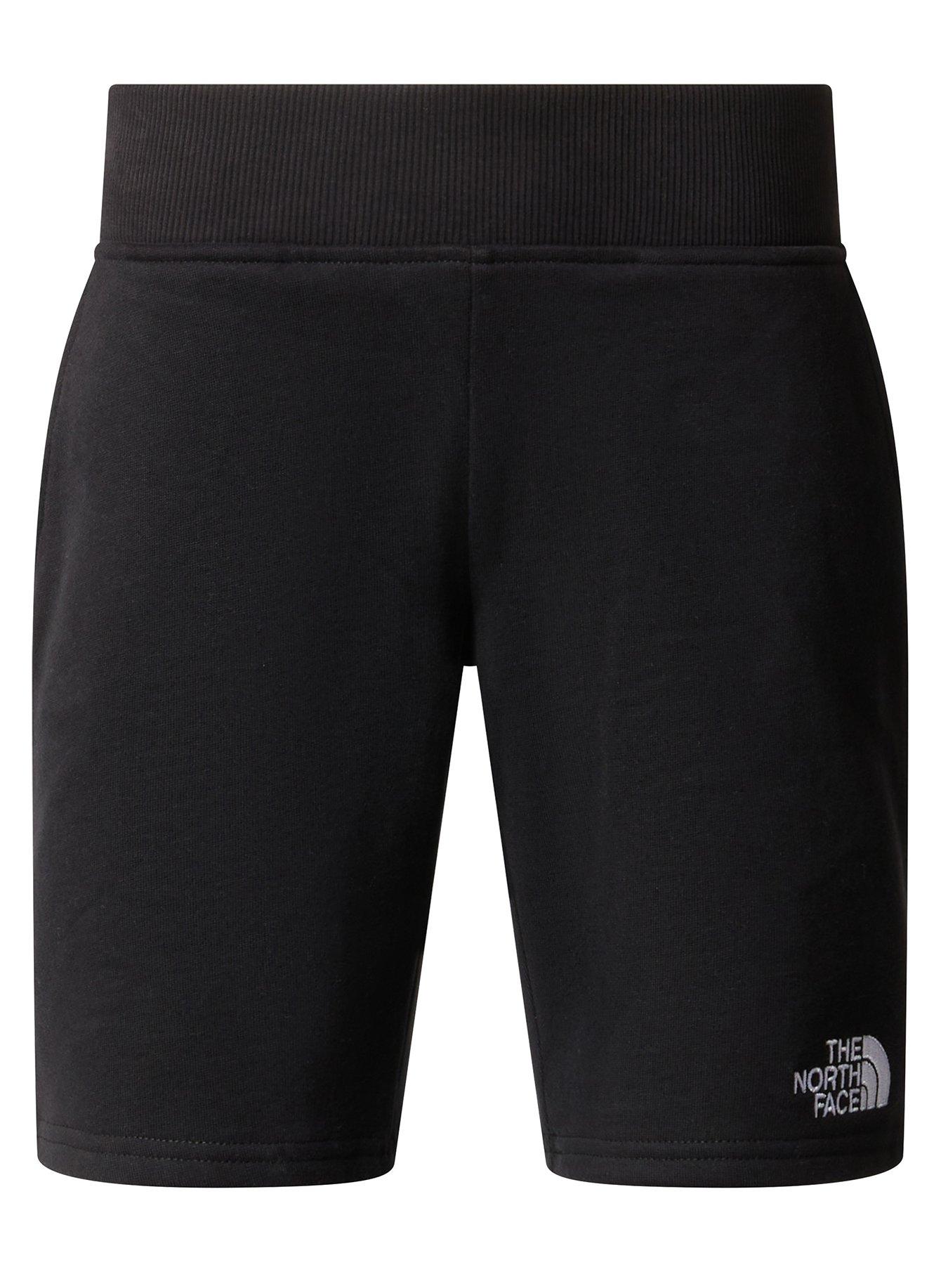 the-north-face-boys-cotton-shorts-blackfront