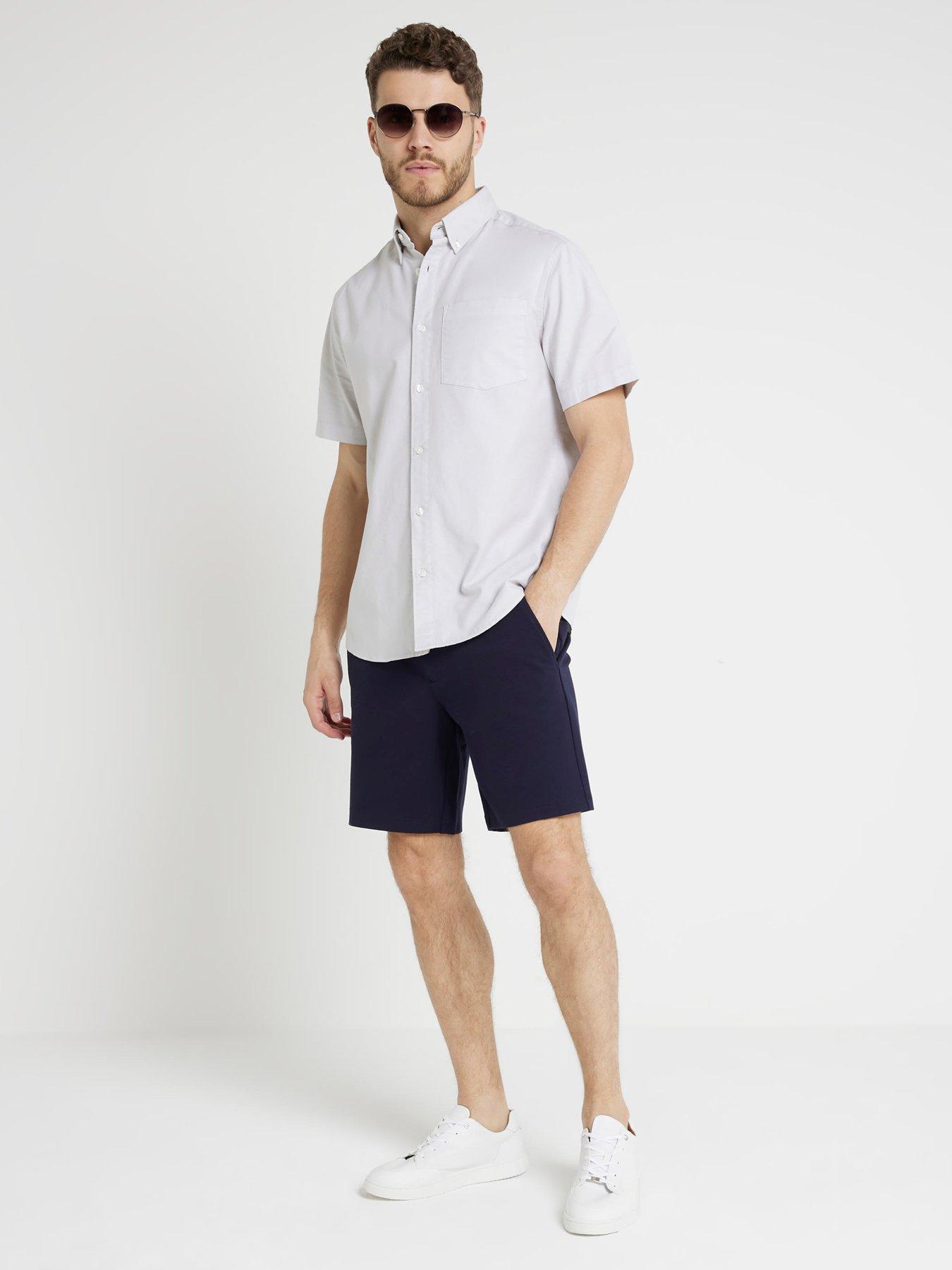 river-island-short-sleeve-laundered-oxford-shirt-greyback