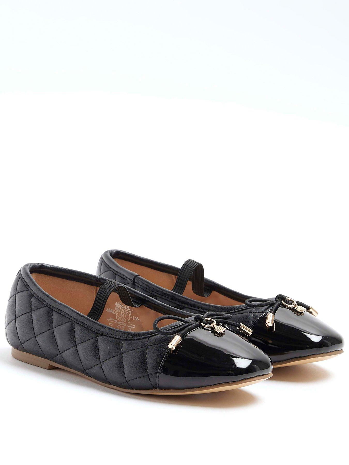 river-island-girls-quilted-bow-ballet-pumps-black