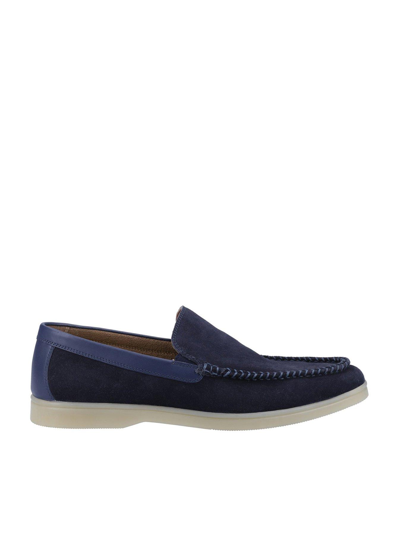 undefined Hush Puppies Leon Casual Slip On Shoes - Navy