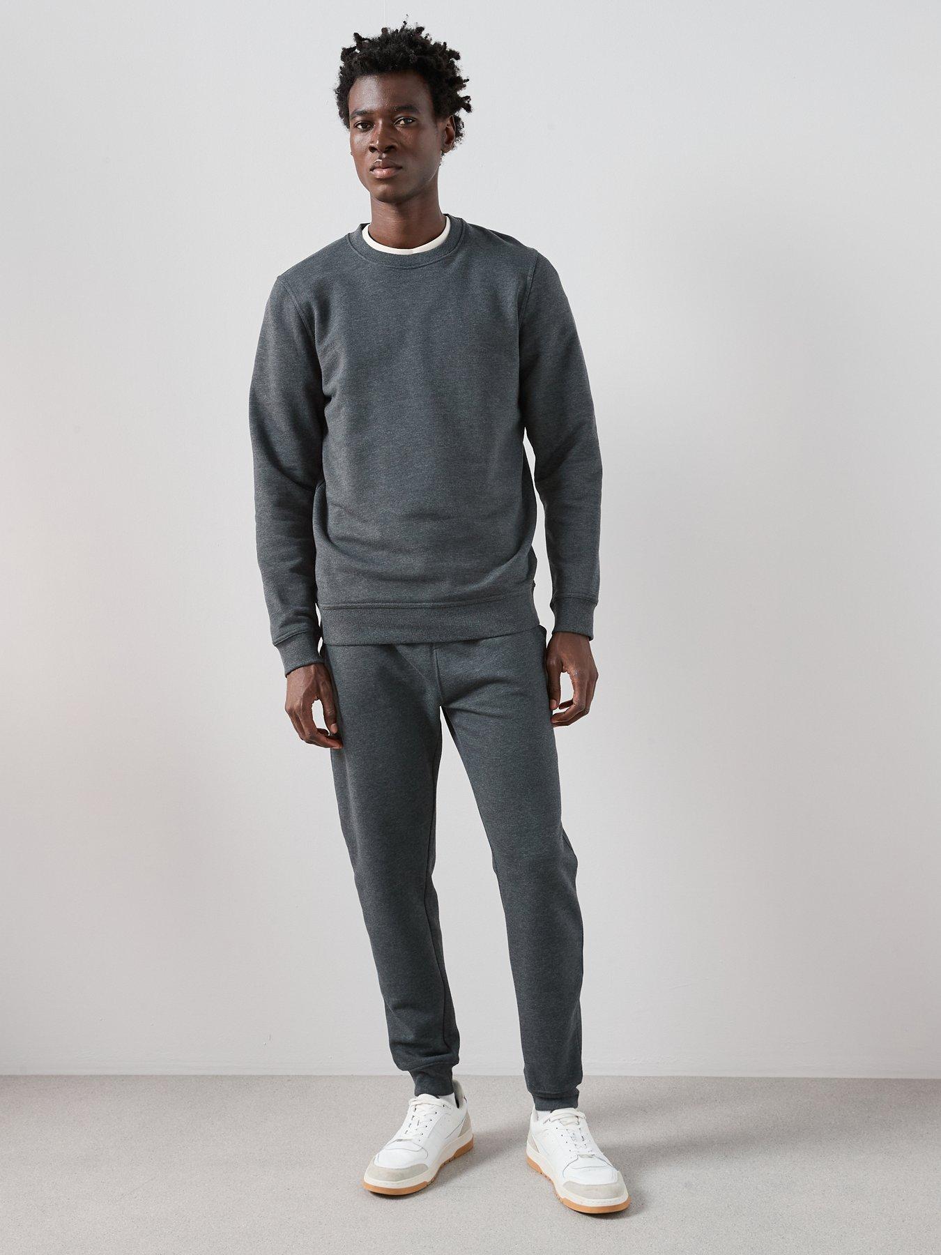 Image 3 of 7 of The Very Collection Crew Neck Sweatshirt - Charcoal