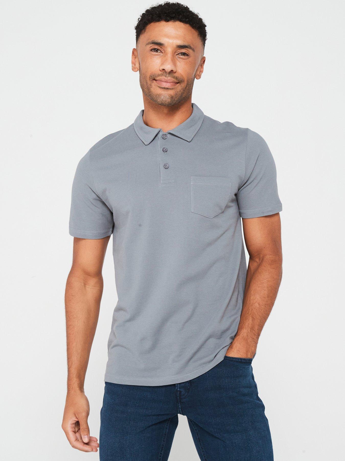 very-man-short-sleeve-super-fine-pique-polo-grey