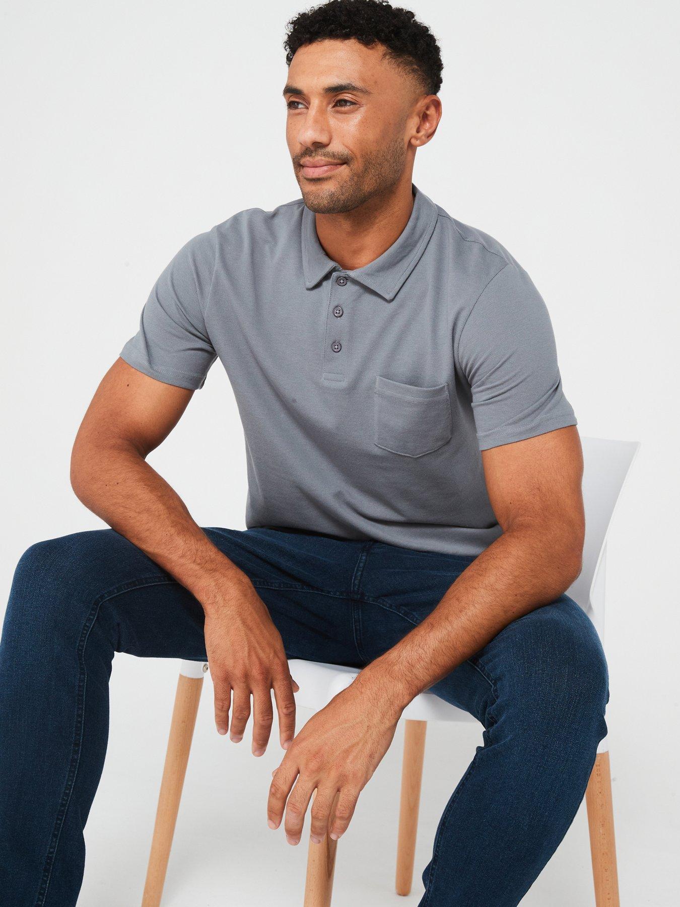 very-man-short-sleeve-super-fine-pique-polo-greyoutfit