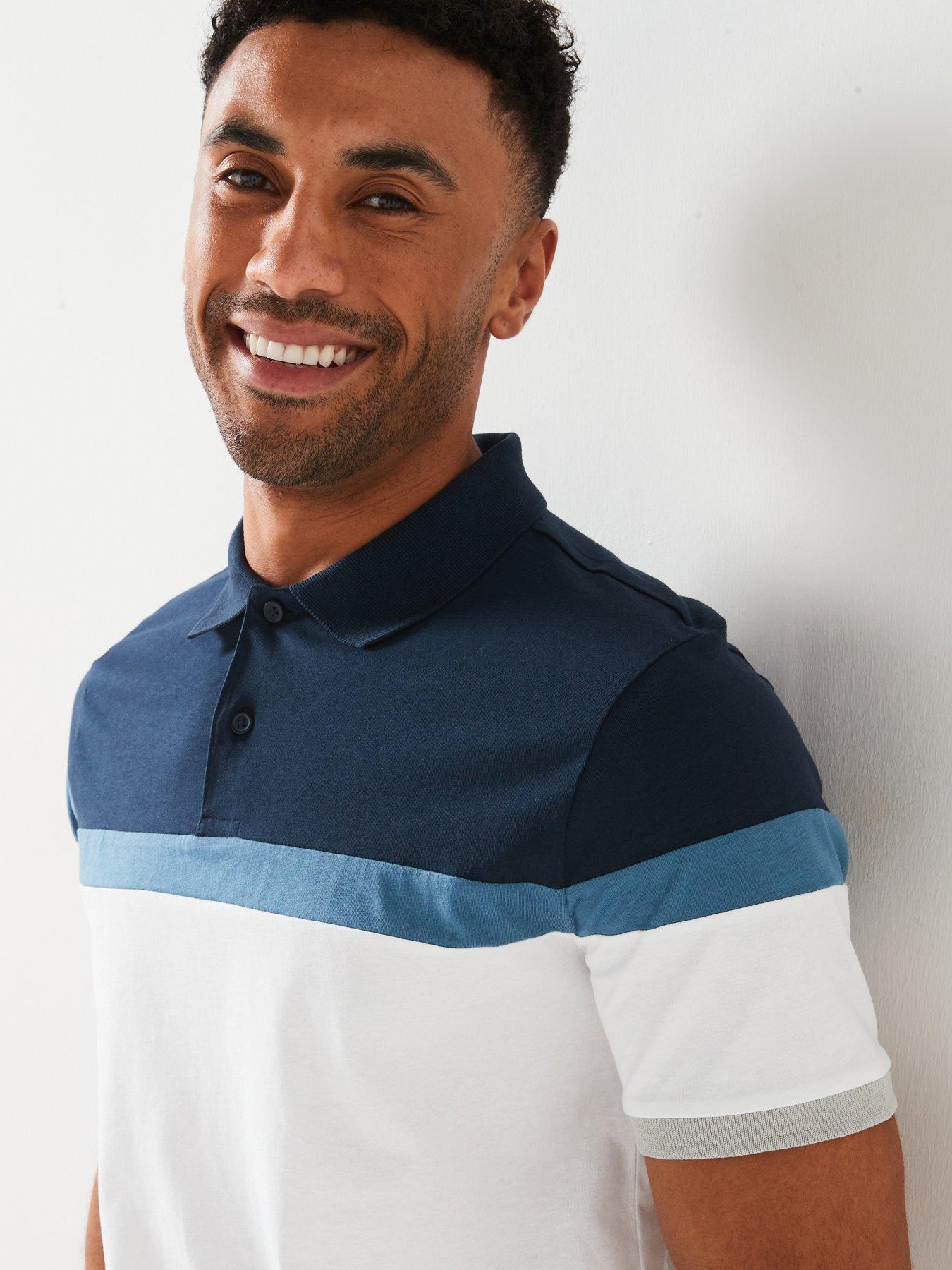 everyday-cut-and-sew-polo-navywhiteoutfit