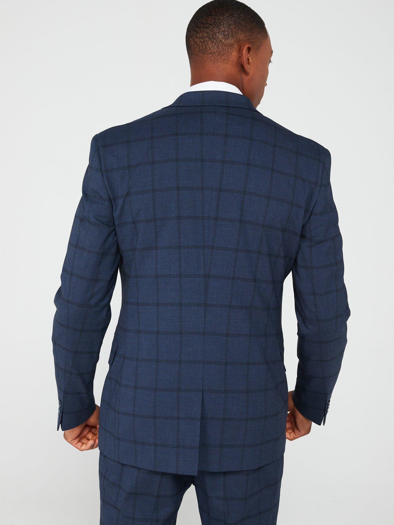 very-man-slim-fit-check-suit-jacket-navystillFront