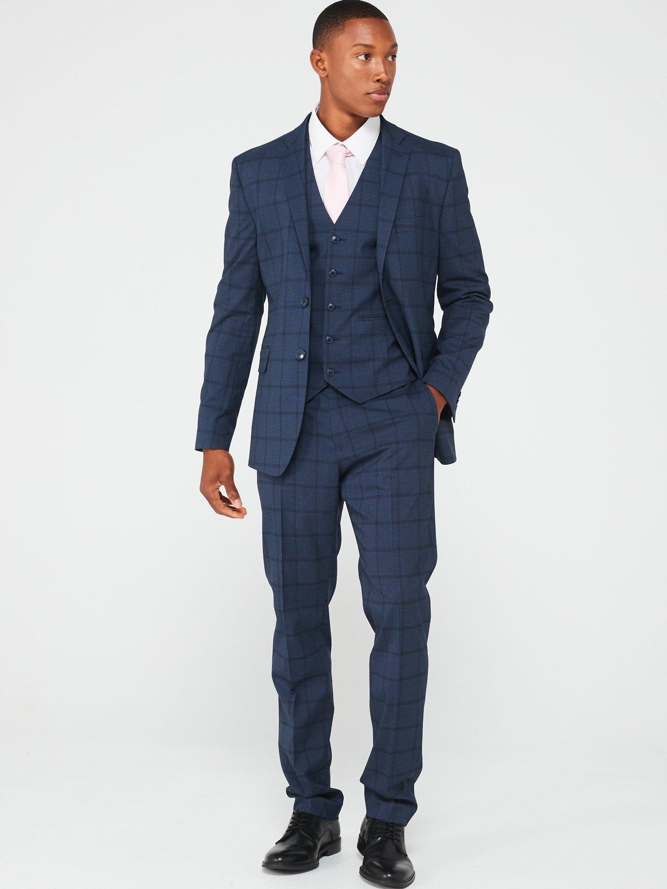 very-man-slim-fit-check-suit-jacket-navydetail