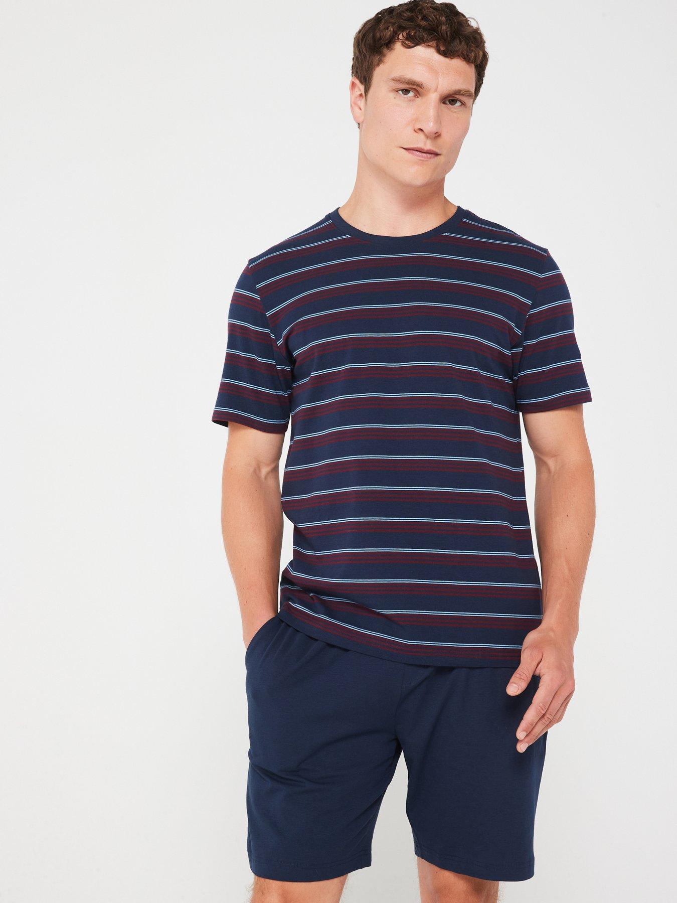 everyday-short-sleeve-lounge-set-navyburgundy