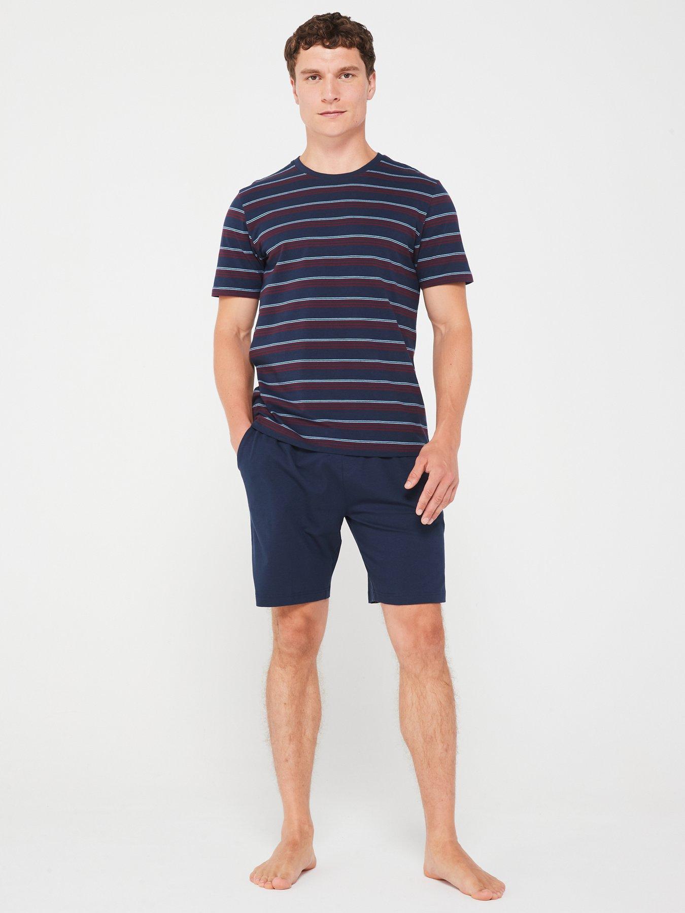 everyday-short-sleeve-lounge-set-navyburgundyback