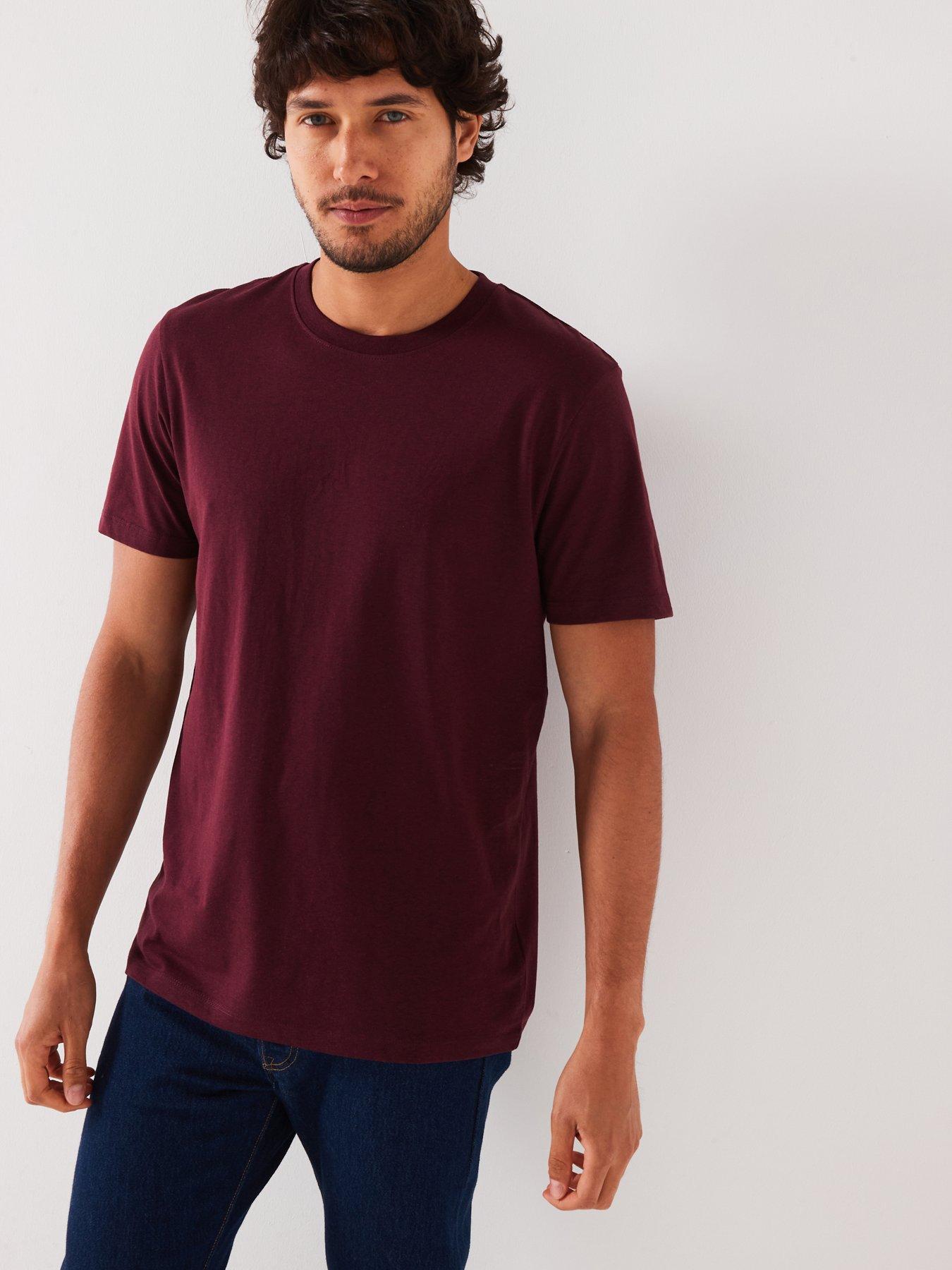 everyday-crew-neck-t-shirt-burgundyfront