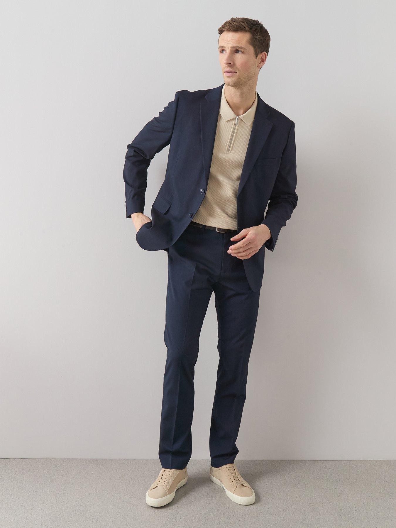 Image 3 of 6 of The Very Collection Regular Suit Jacket - Navy