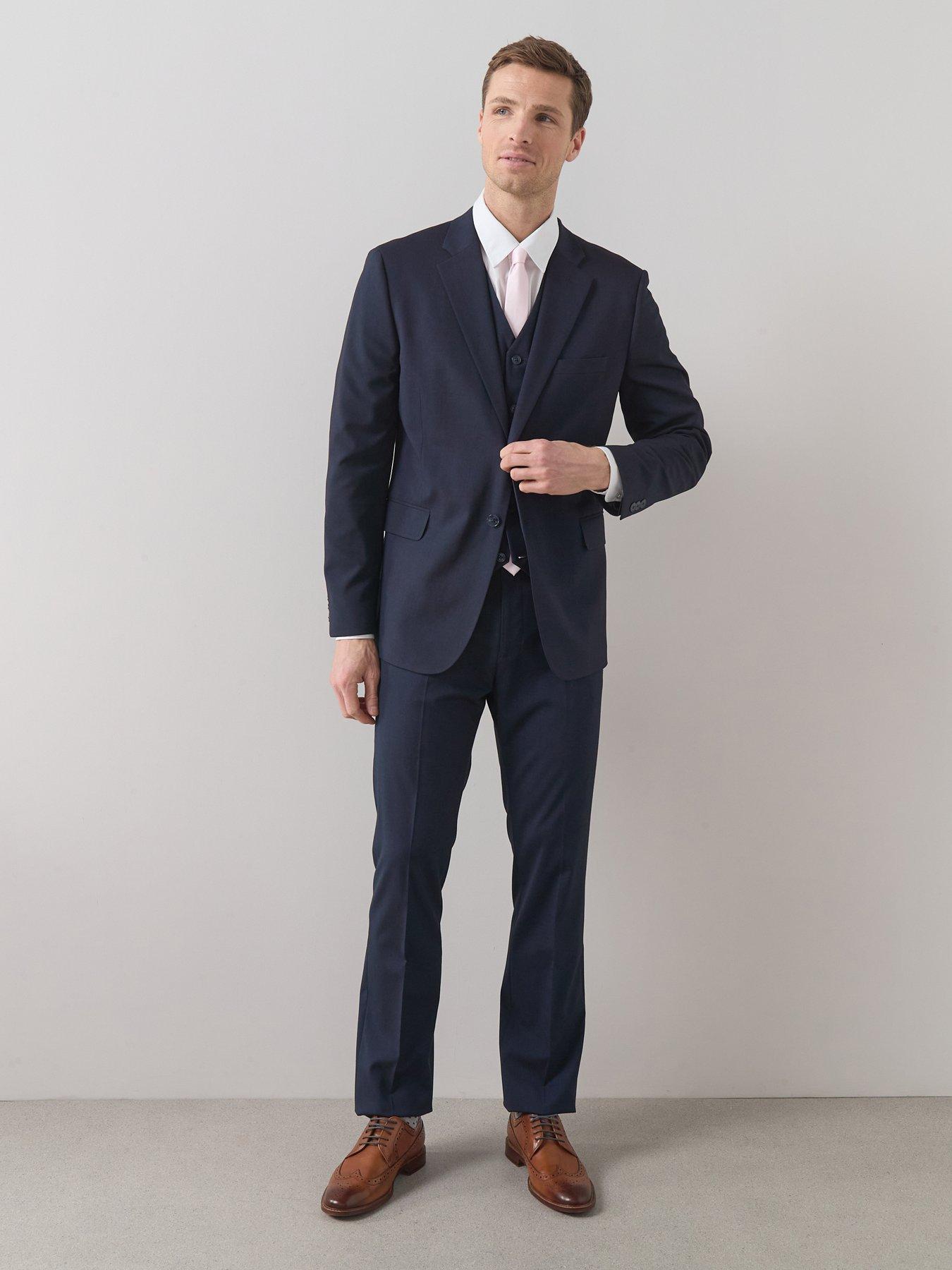 Image 5 of 6 of The Very Collection Regular Suit Jacket - Navy