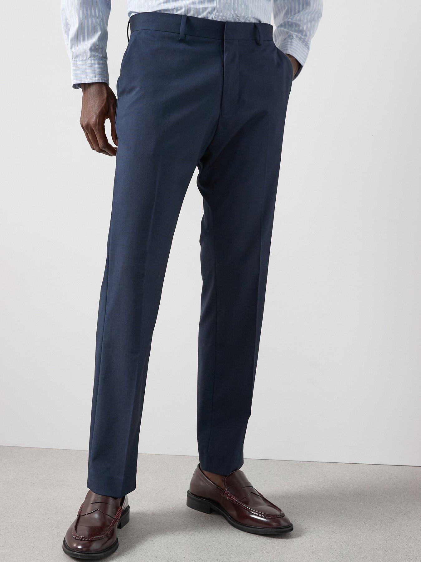 Image 1 of 6 of The Very Collection Regular Suit Trousers - Navy