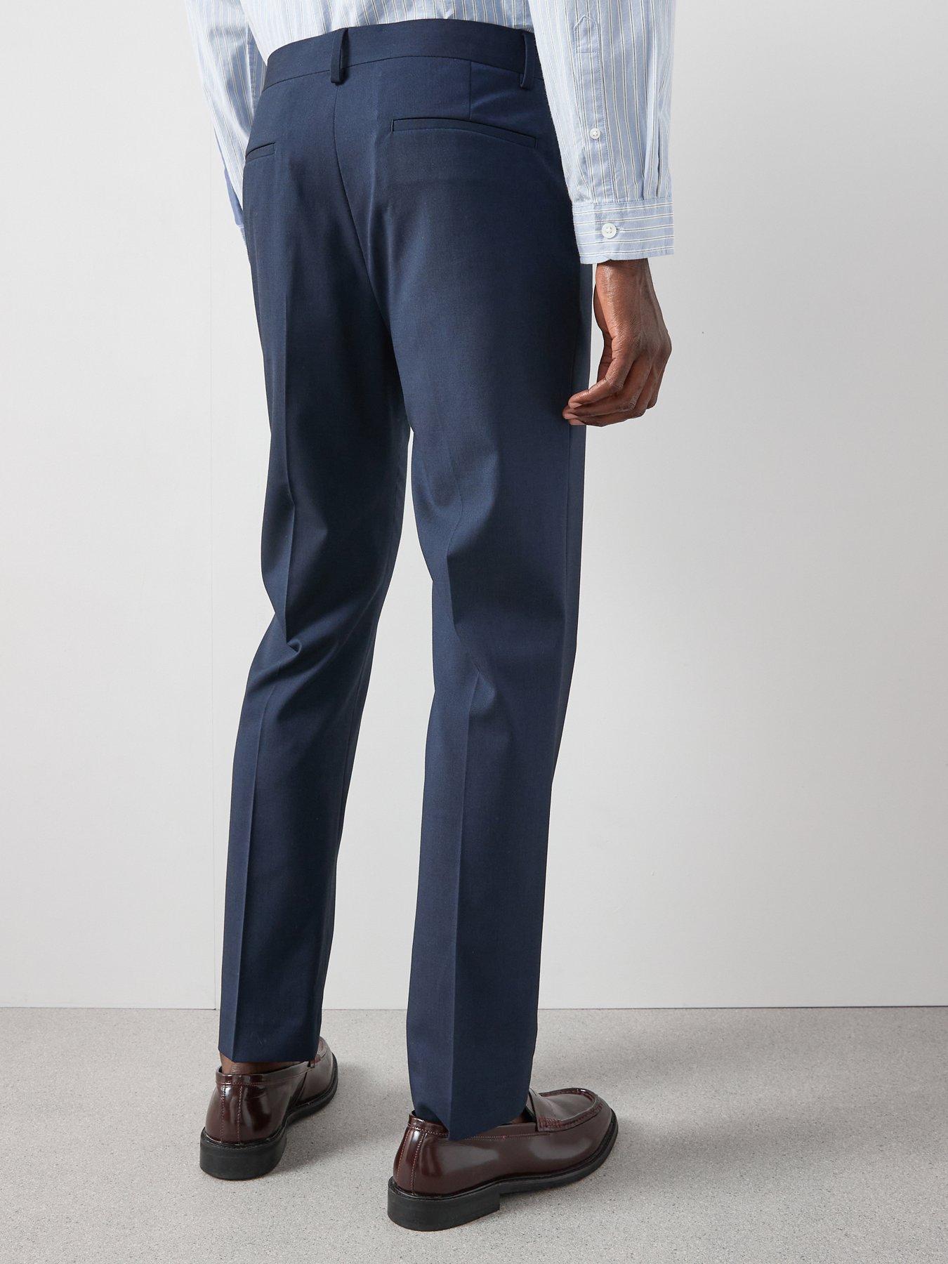 Image 2 of 6 of The Very Collection Regular Suit Trousers - Navy