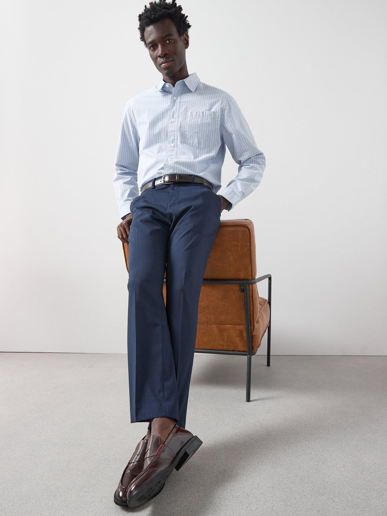 Image 6 of 6 of The Very Collection Regular Suit Trousers - Navy