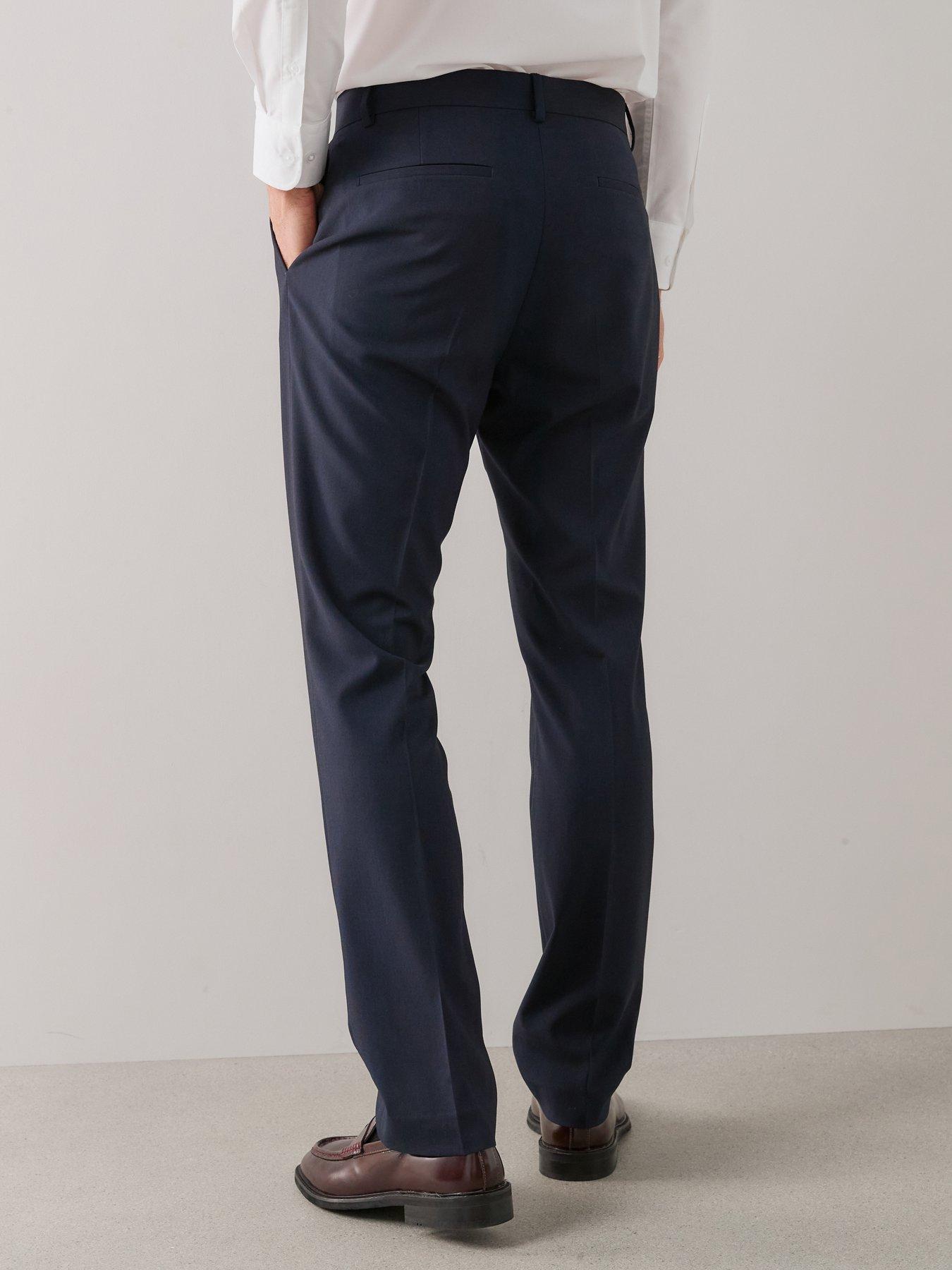Image 2 of 5 of The Very Collection Slim Suit Trousers - Navy