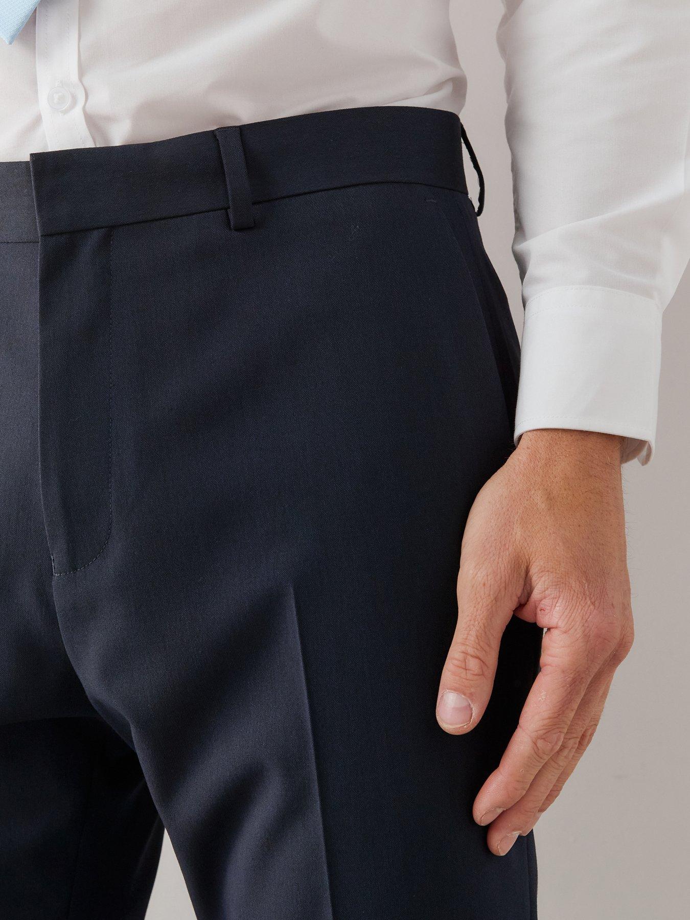 Image 5 of 5 of The Very Collection Slim Suit Trousers - Navy