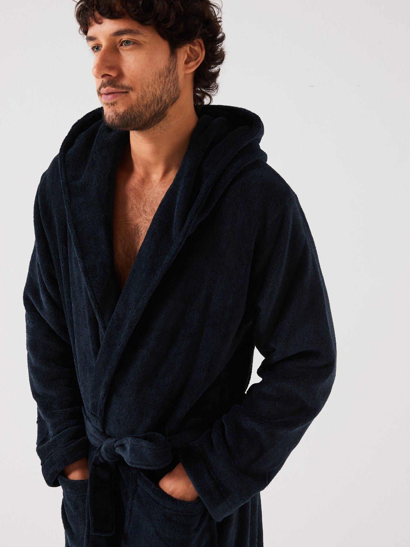 everyday-supersoft-hoodednbspdressing-gown-navyoutfit