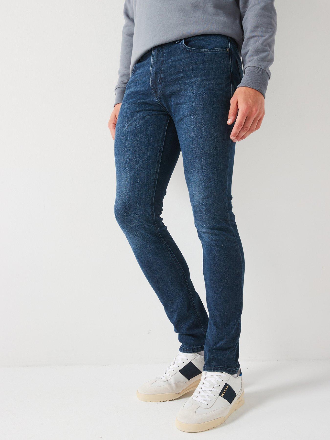undefined Skinny Jean With Stretch - Mid Blue Wash