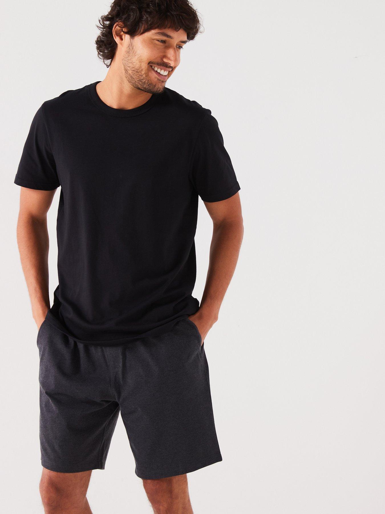 everyday-t-shirt-and-short-pj-set-blackcharcoal