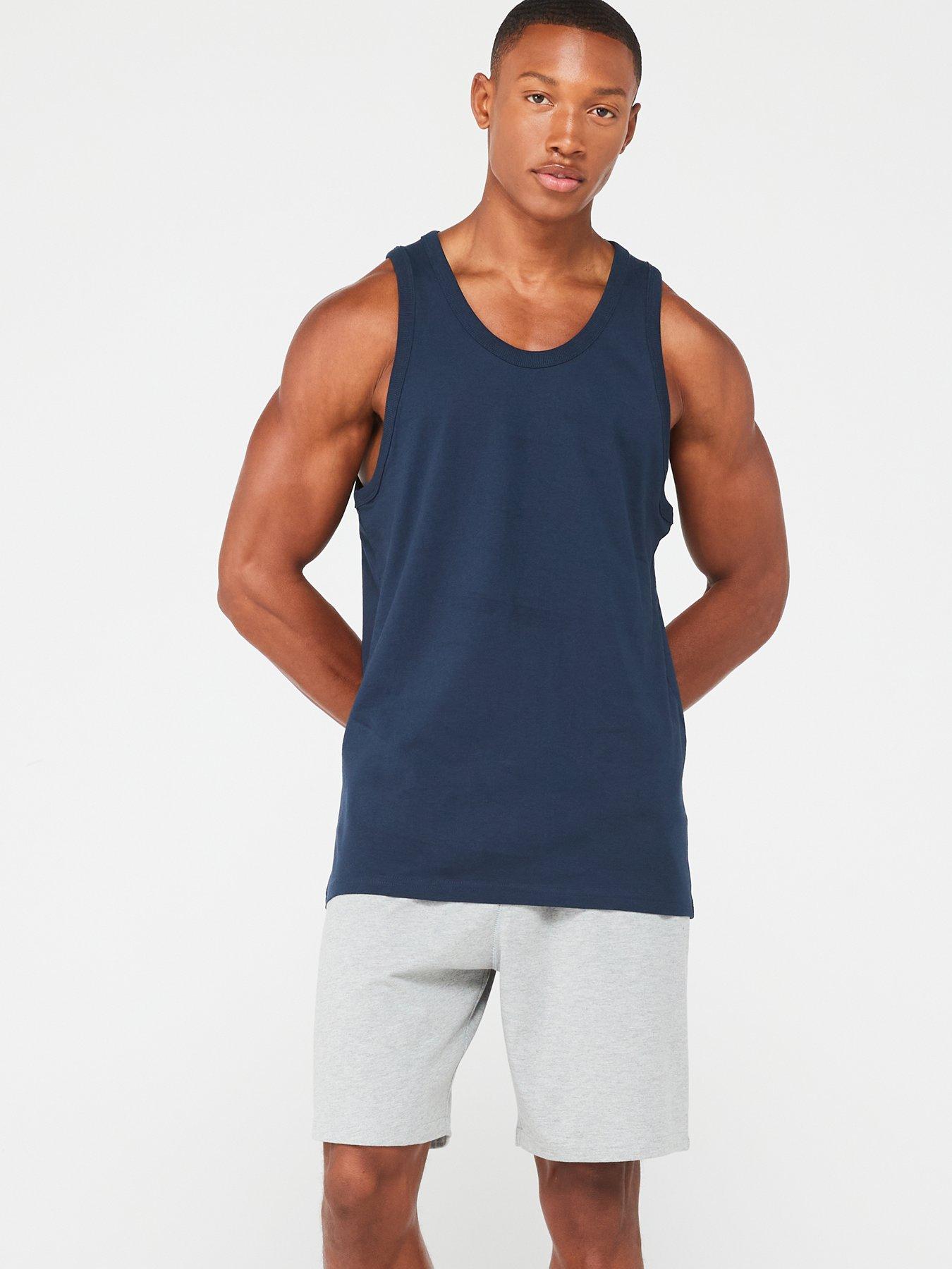 everyday-vest-and-short-pj-set-navygrey-marlback