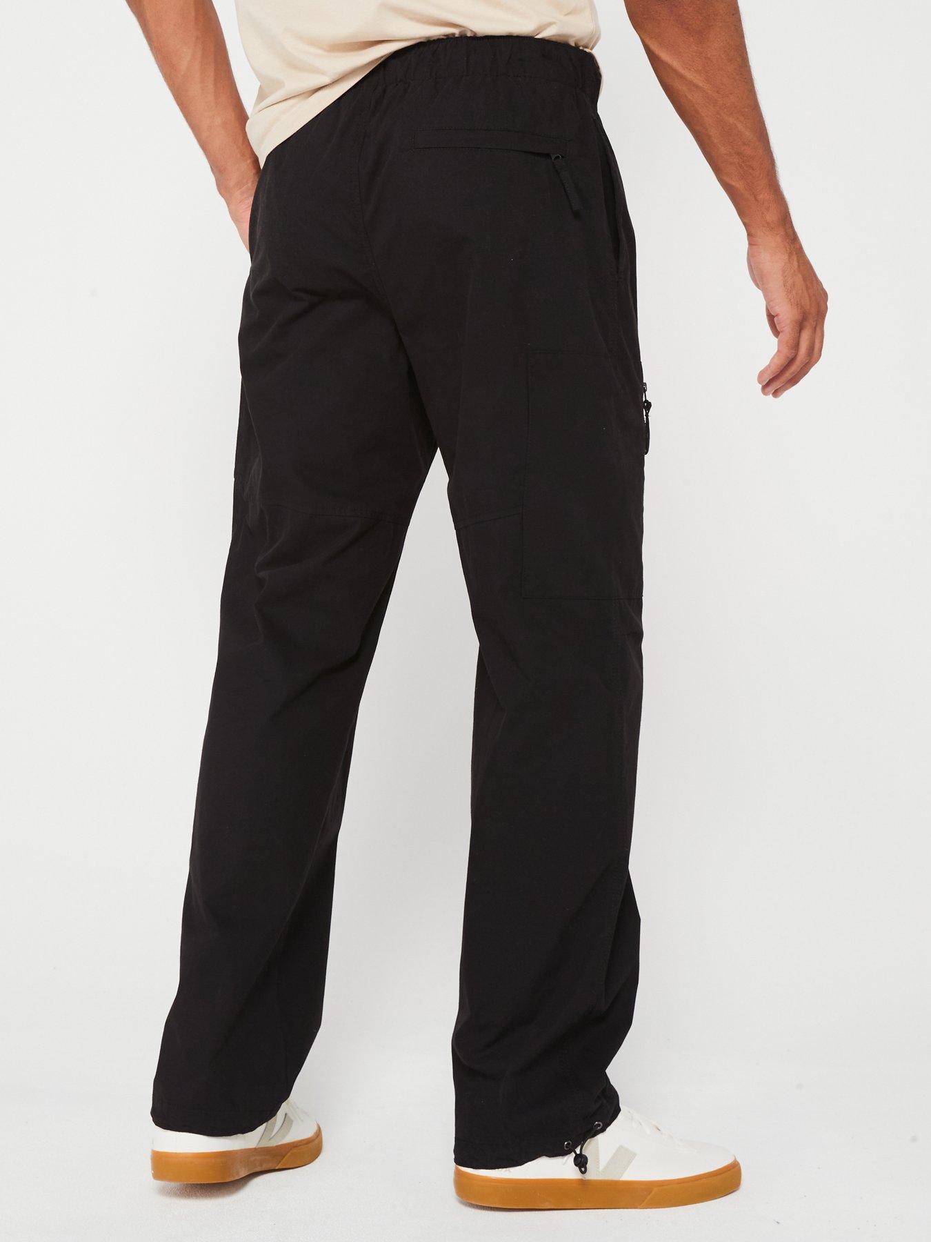 very-man-loose-fit-cargo-trouser-blackstillFront