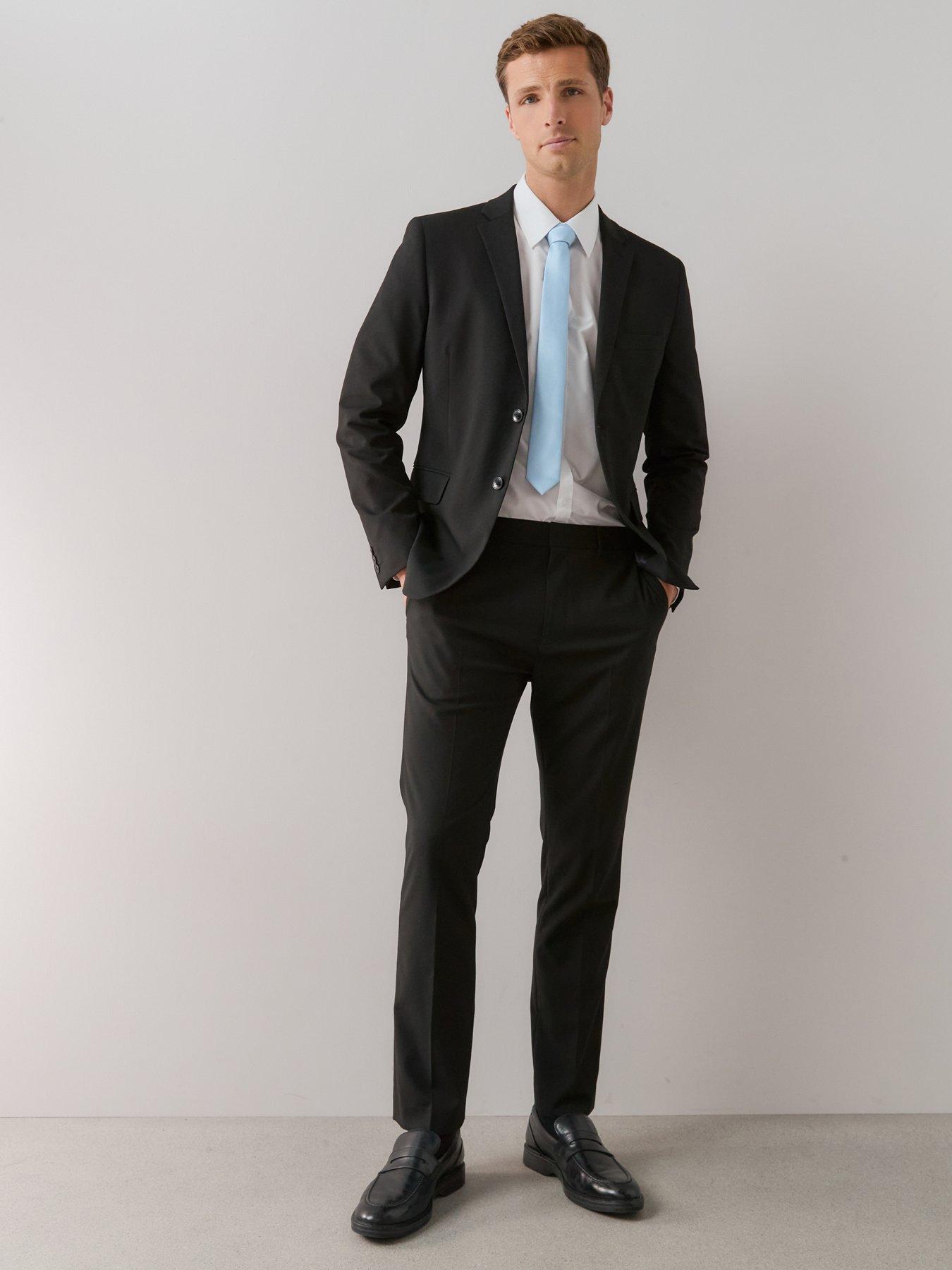 Very Man Slim Suit Trouser - Black