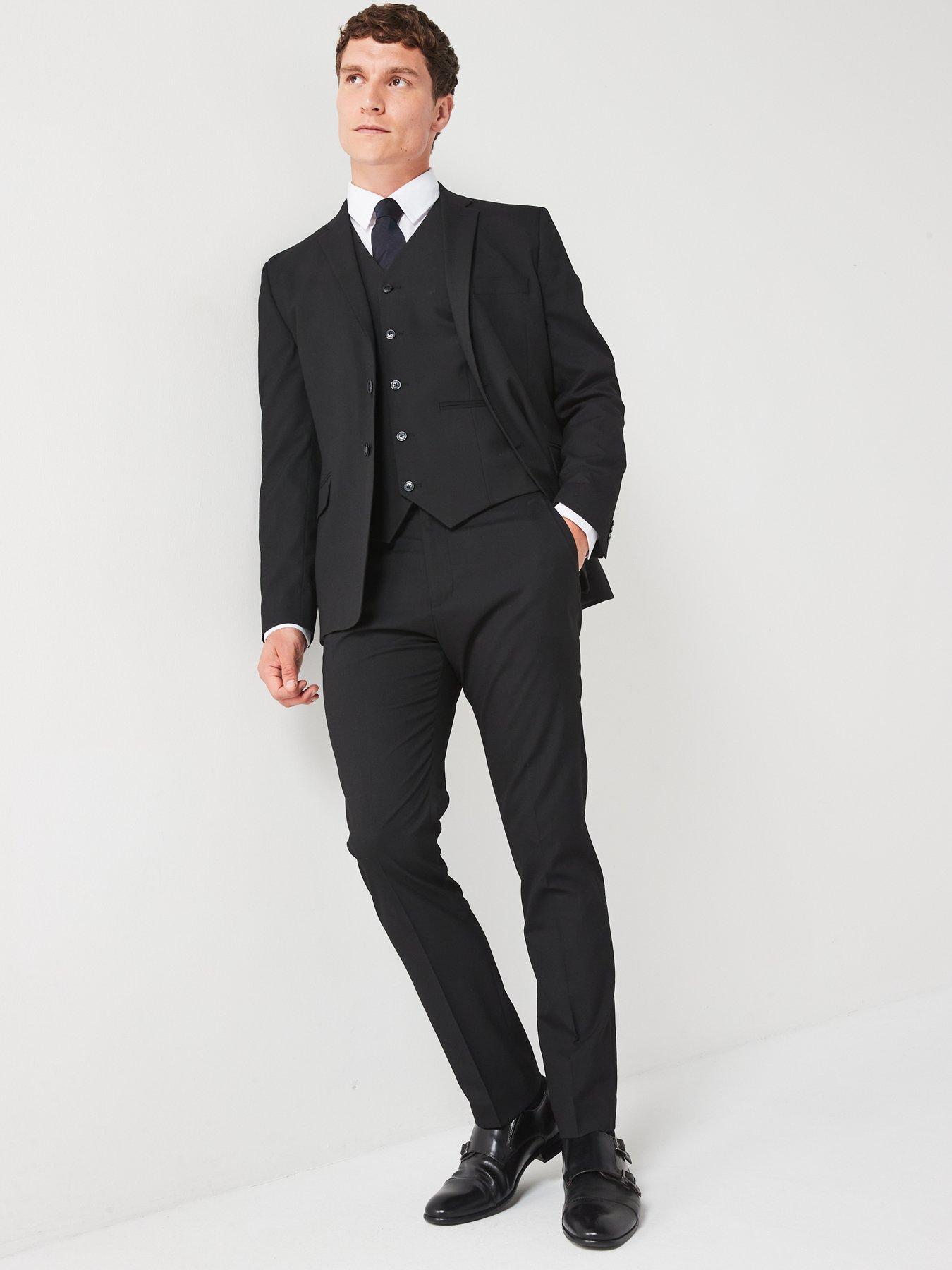 Image 3 of 5 of The Very Collection Slim Suit Trouser - Black
