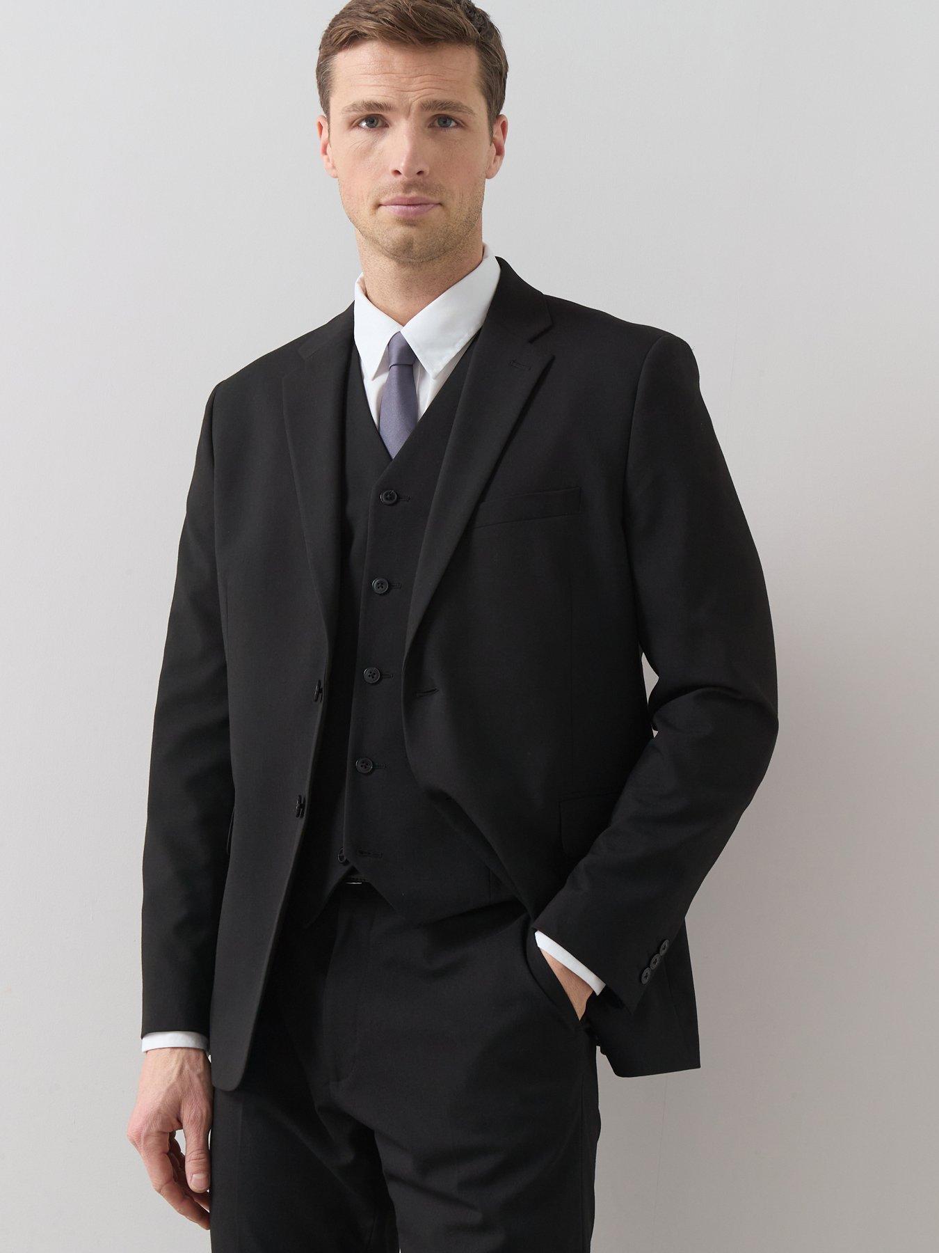 Image 1 of 6 of The Very Collection Regular Suit Jacket - Black