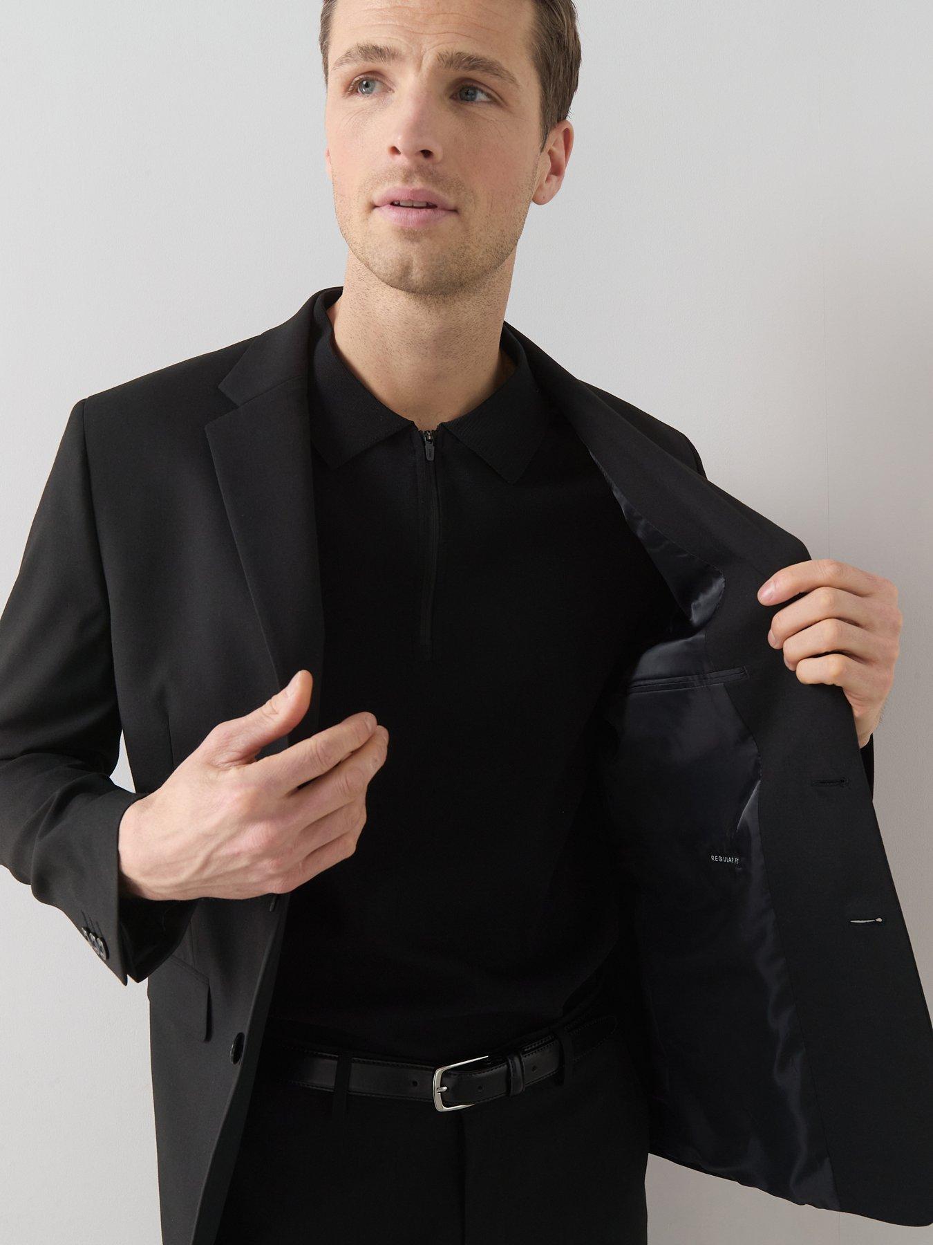 Image 4 of 6 of The Very Collection Regular Suit Jacket - Black