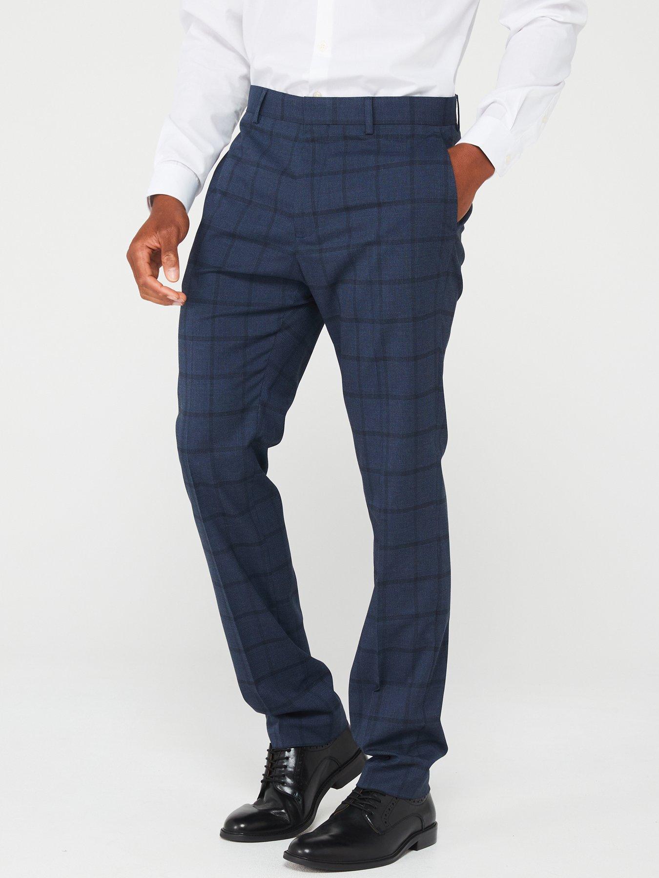 very-man-slim-fit-check-suit-trouser-navy