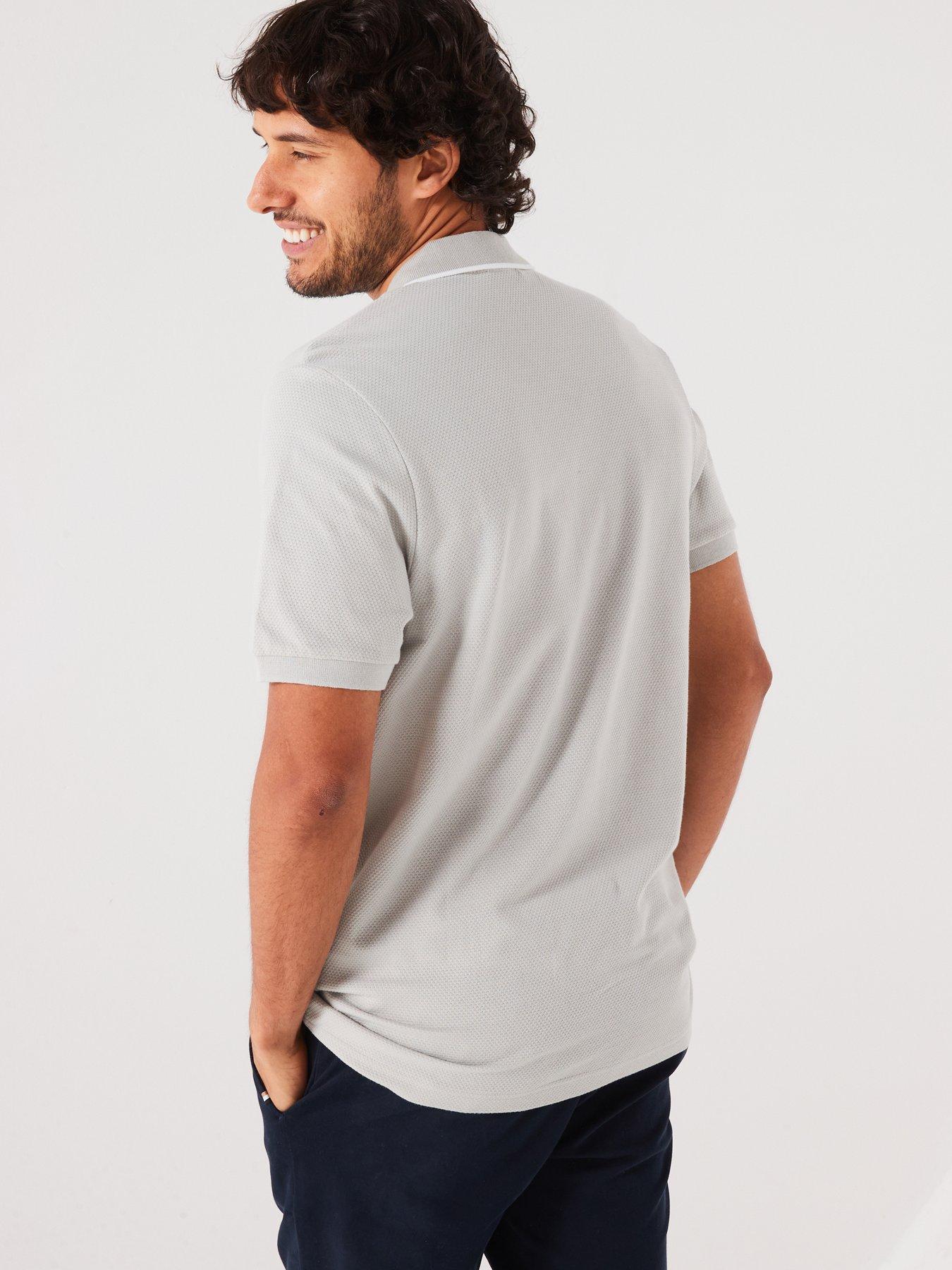 very-man-textured-zip-polo-shirtnbsp--greystillFront