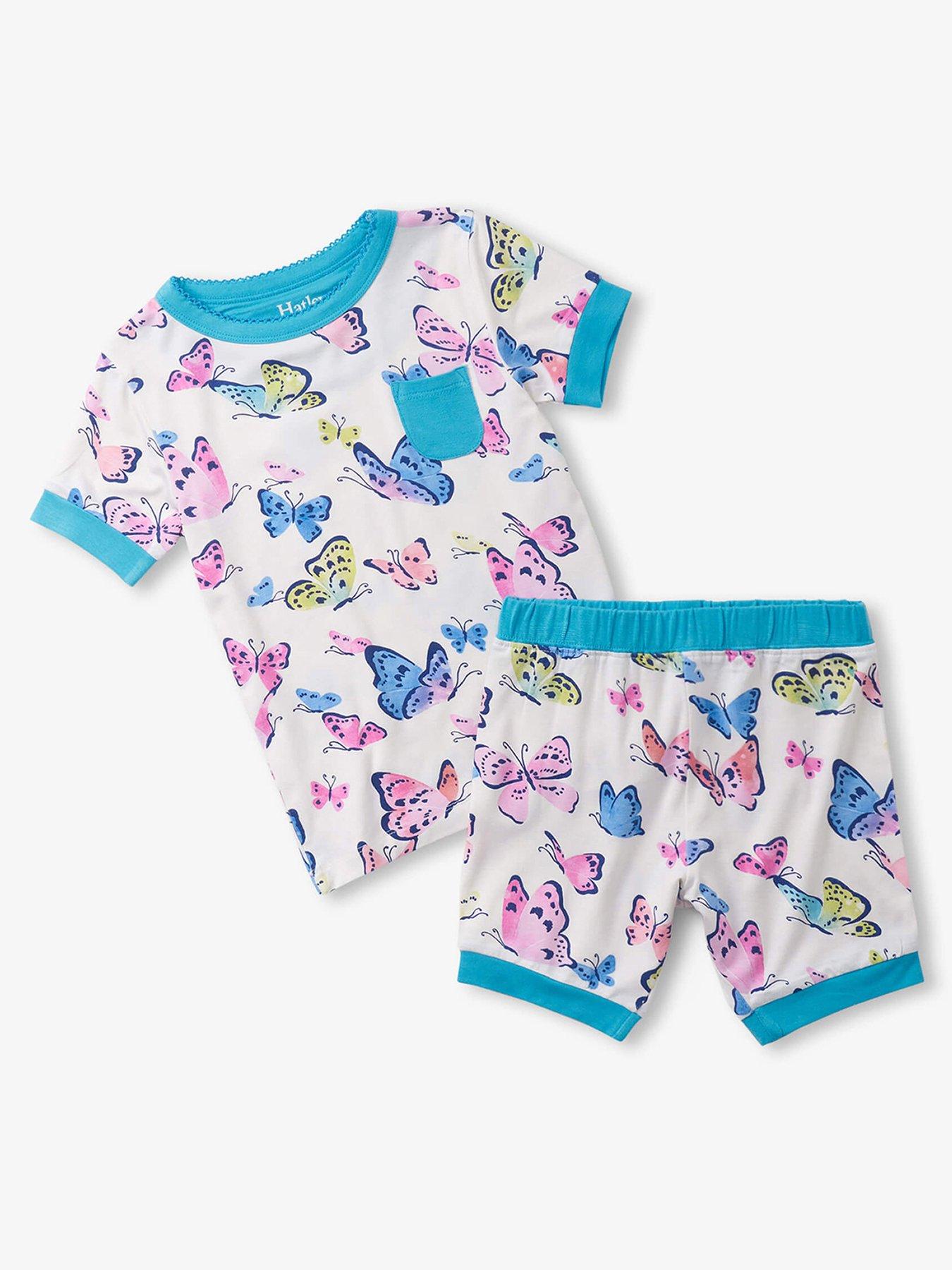 hatley-girls-big-butterflies-short-pyjama-set-white