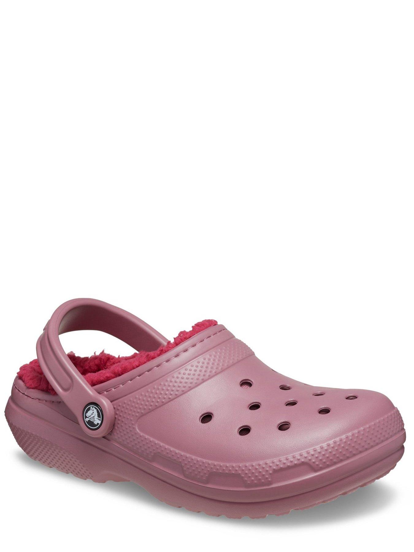 crocs-classic-lined-clog-unisex-cassis-pinkstillFront