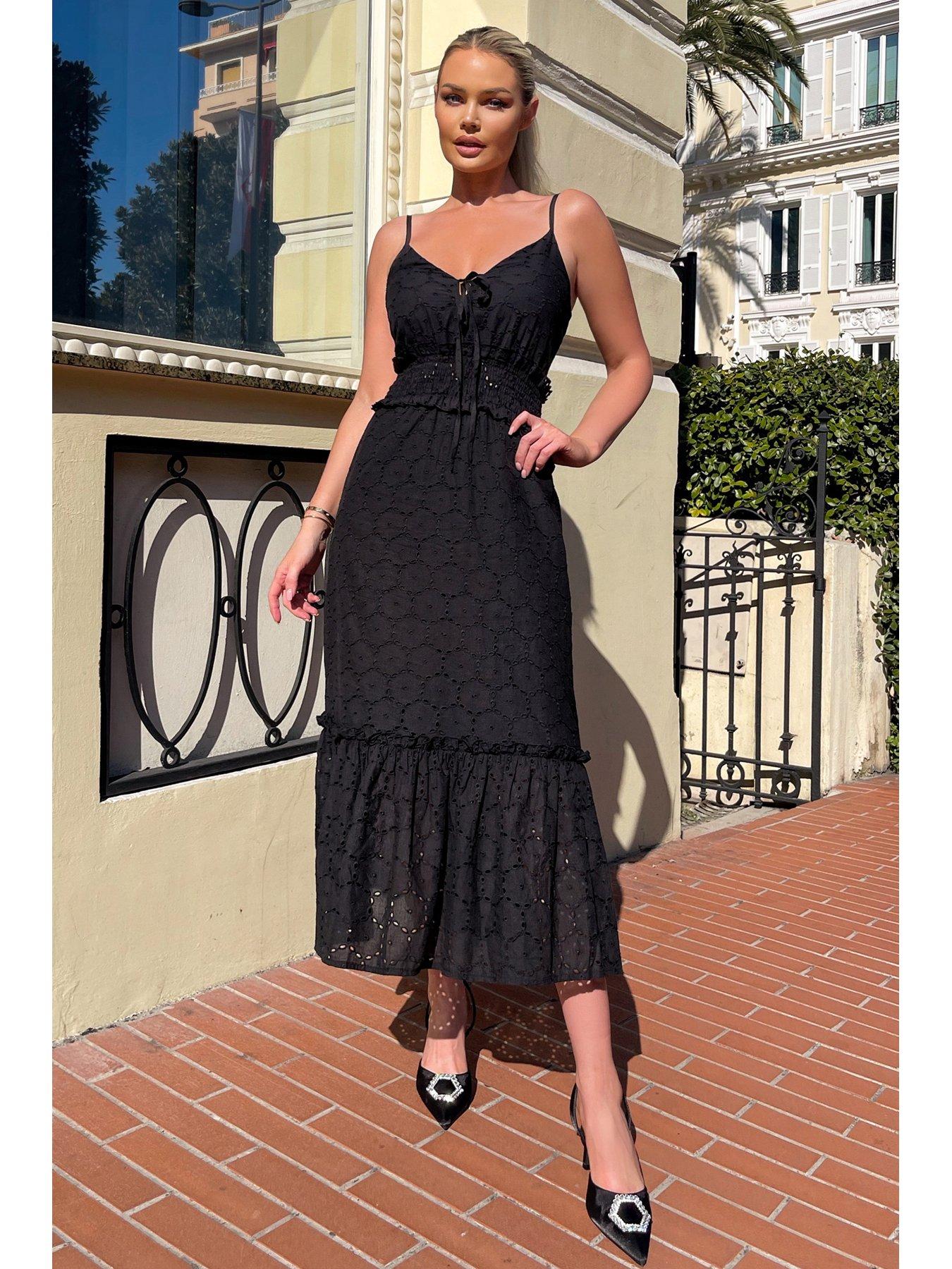 ax-paris-broderie-frill-hem-midi-dress-blackoutfit