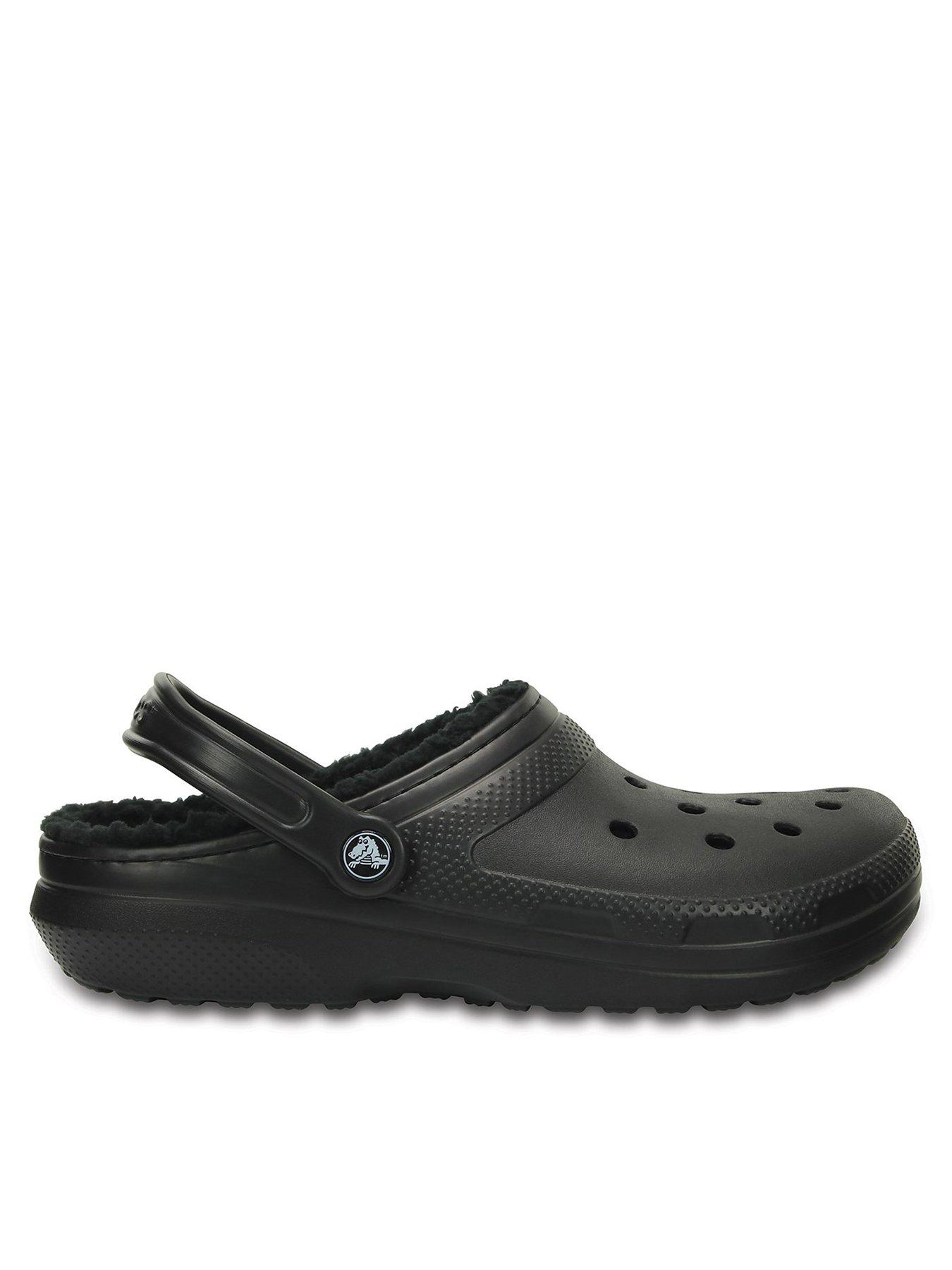 Platform black online crocs