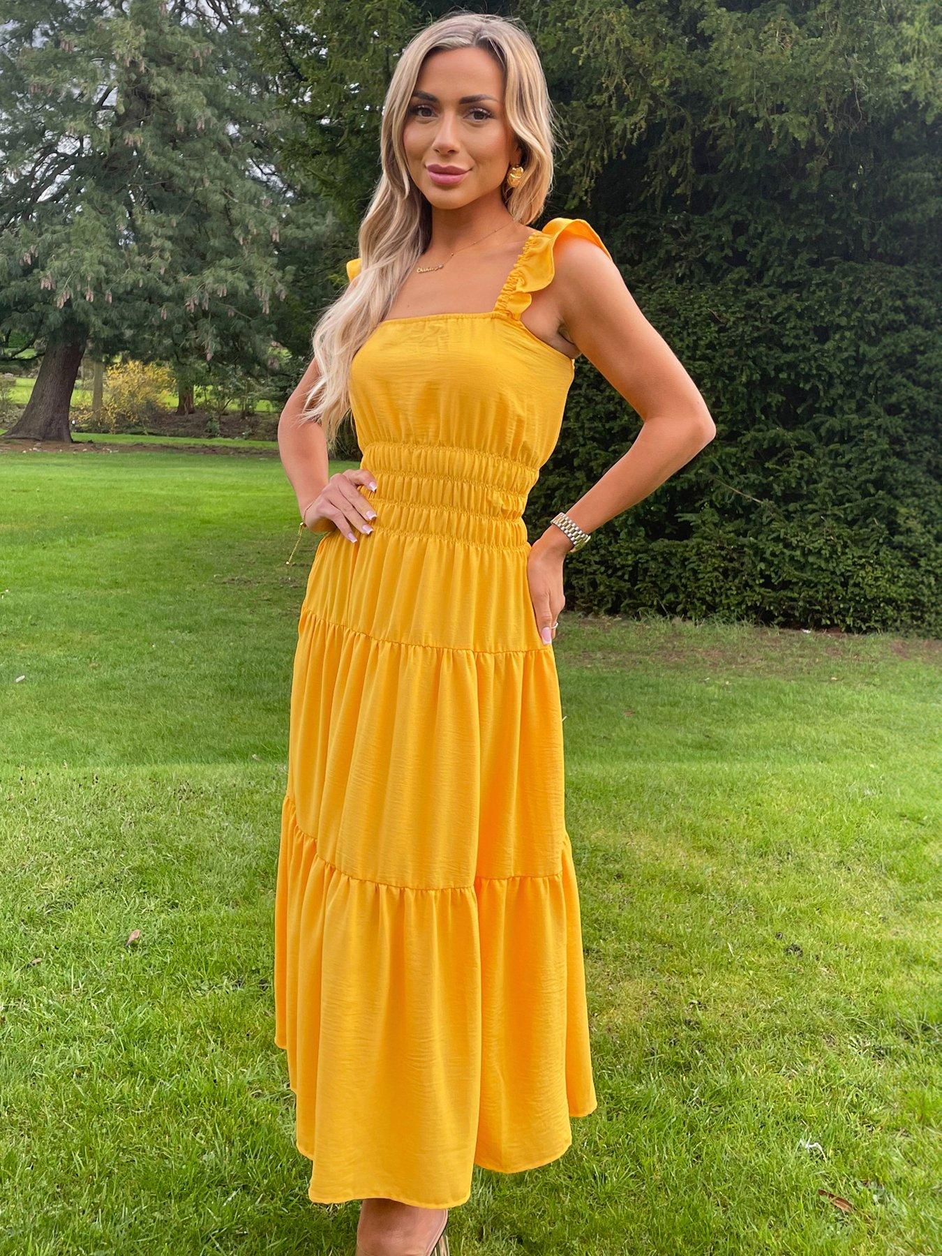 ax-paris-ax-paris-yellow-frill-strap-tiered-midi-dress