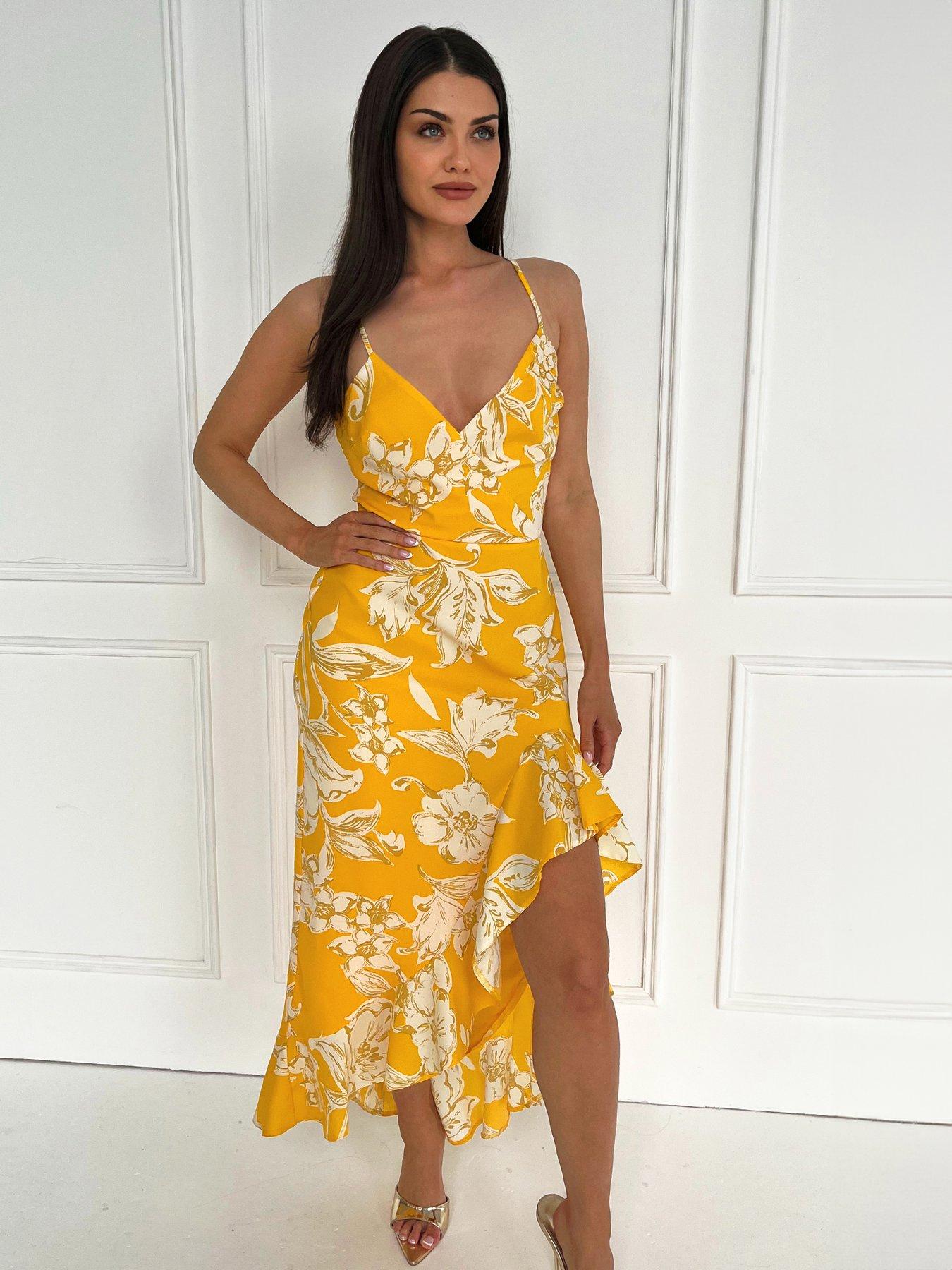 ax-paris-floral-printed-strappy-high-low-frill-hem-midi-dress-yellow