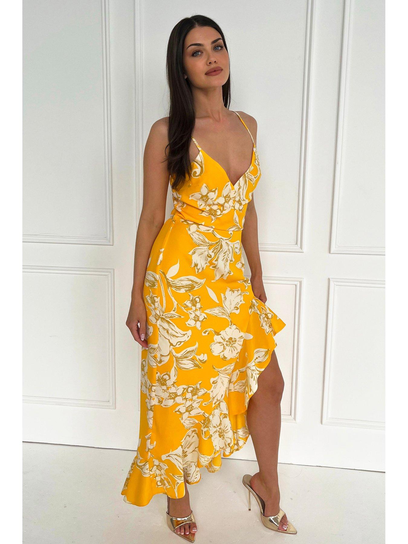 ax-paris-floral-printed-strappy-high-low-frill-hem-midi-dress-yellowoutfit