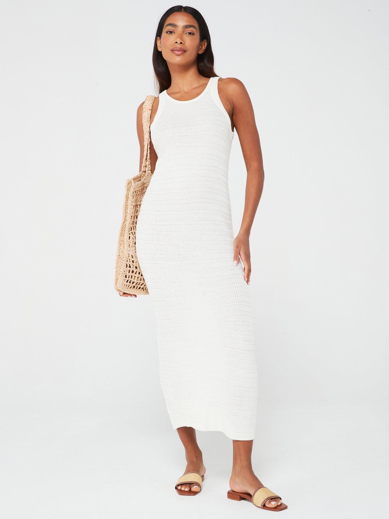 vila-egret-knitted-midinbspdress-whitefront