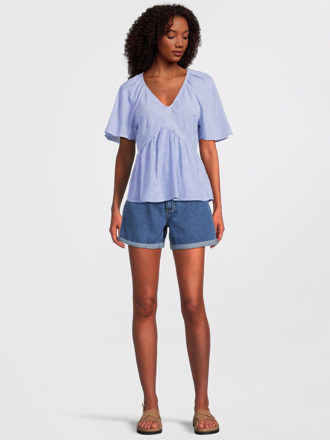 vila-v-neck-smock-blouse-blueback