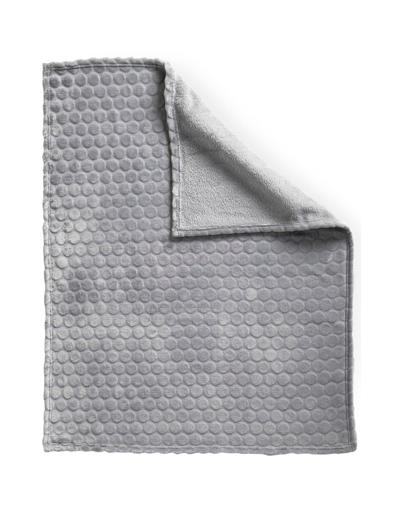 Image 2 of 4 of Clair De Lune Marshmallow Baby Blanket - Grey