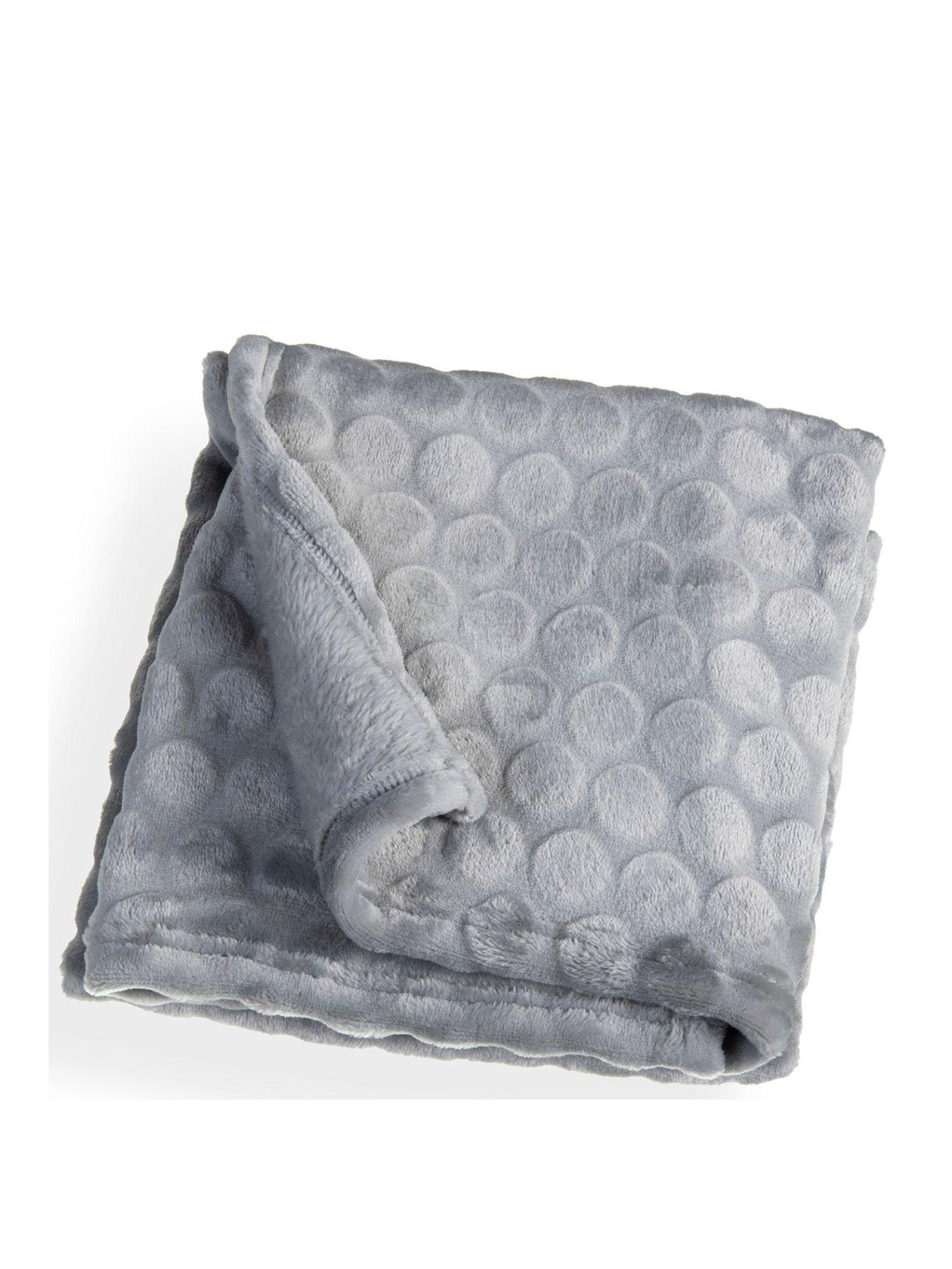 Image 3 of 4 of Clair De Lune Marshmallow Baby Blanket - Grey