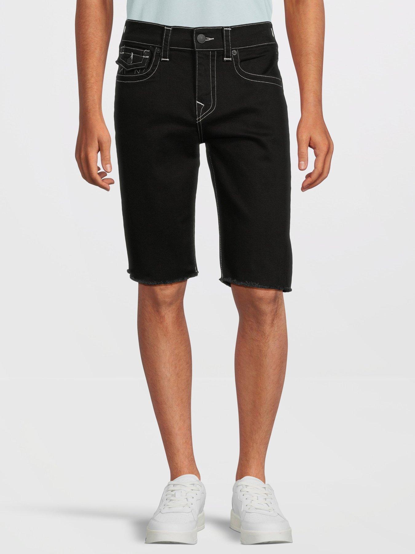 true-religion-ricky-straight-flap-pocket-shorts-black