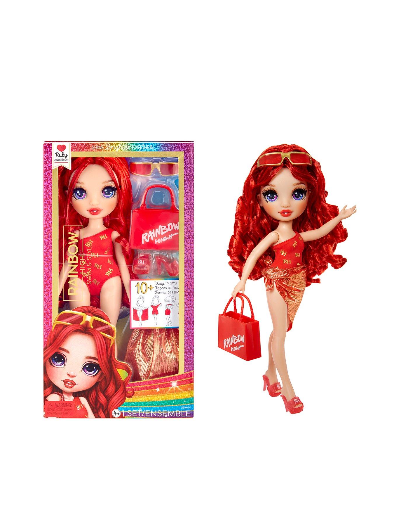 Image 1 of 7 of Rainbow High Rainbow High Swim &amp; Style Doll - Ruby (Red)